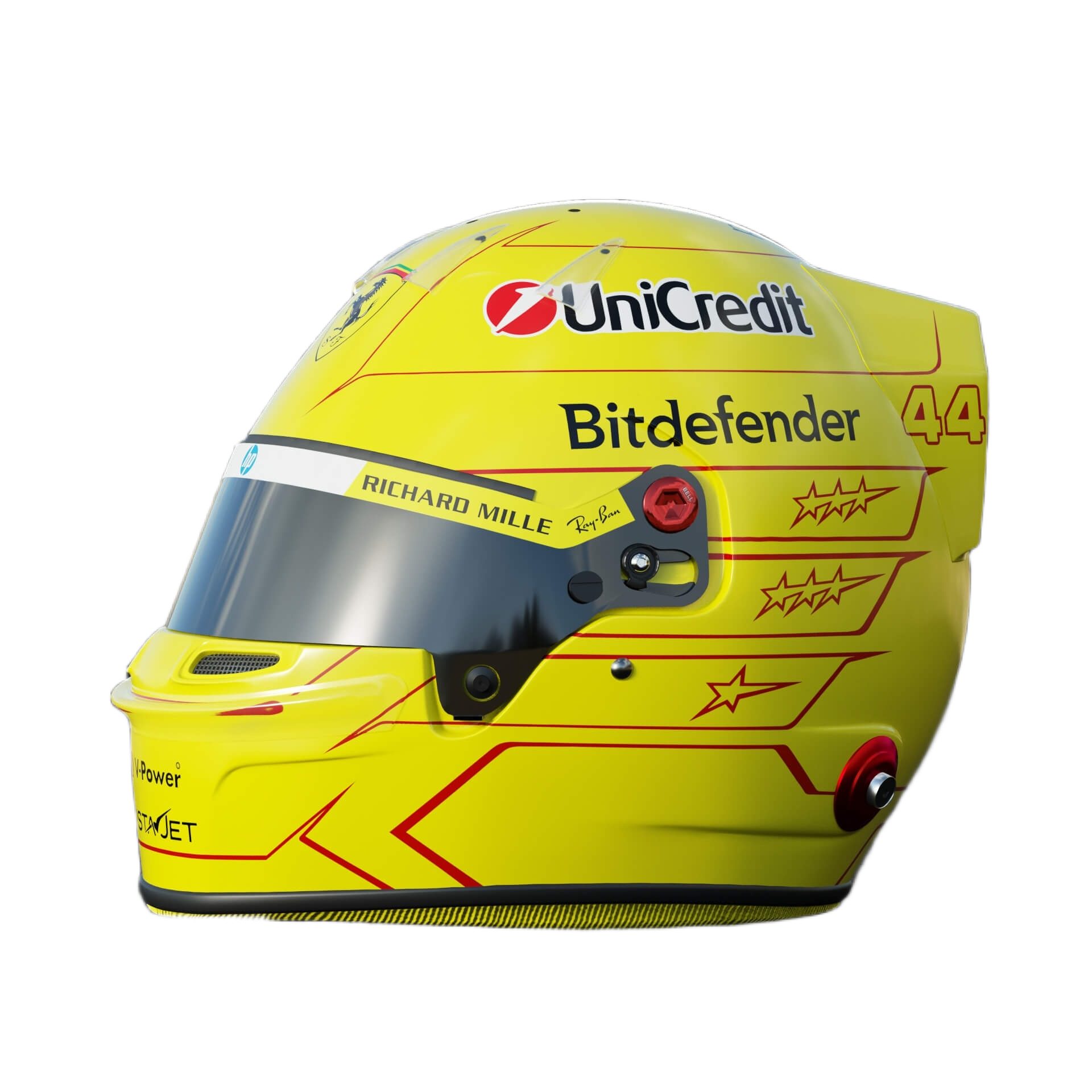 Handcrafted Lewis Hamilton Inspired 2026 Racing Display Helmet – 1:1 Scale