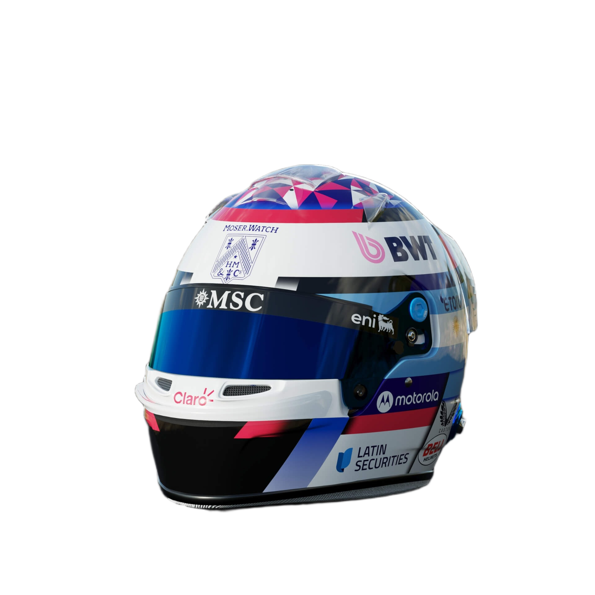 Handcrafted Franco Colapinto Inspired 2026 Racing Display Helmet – 1:1 Scale