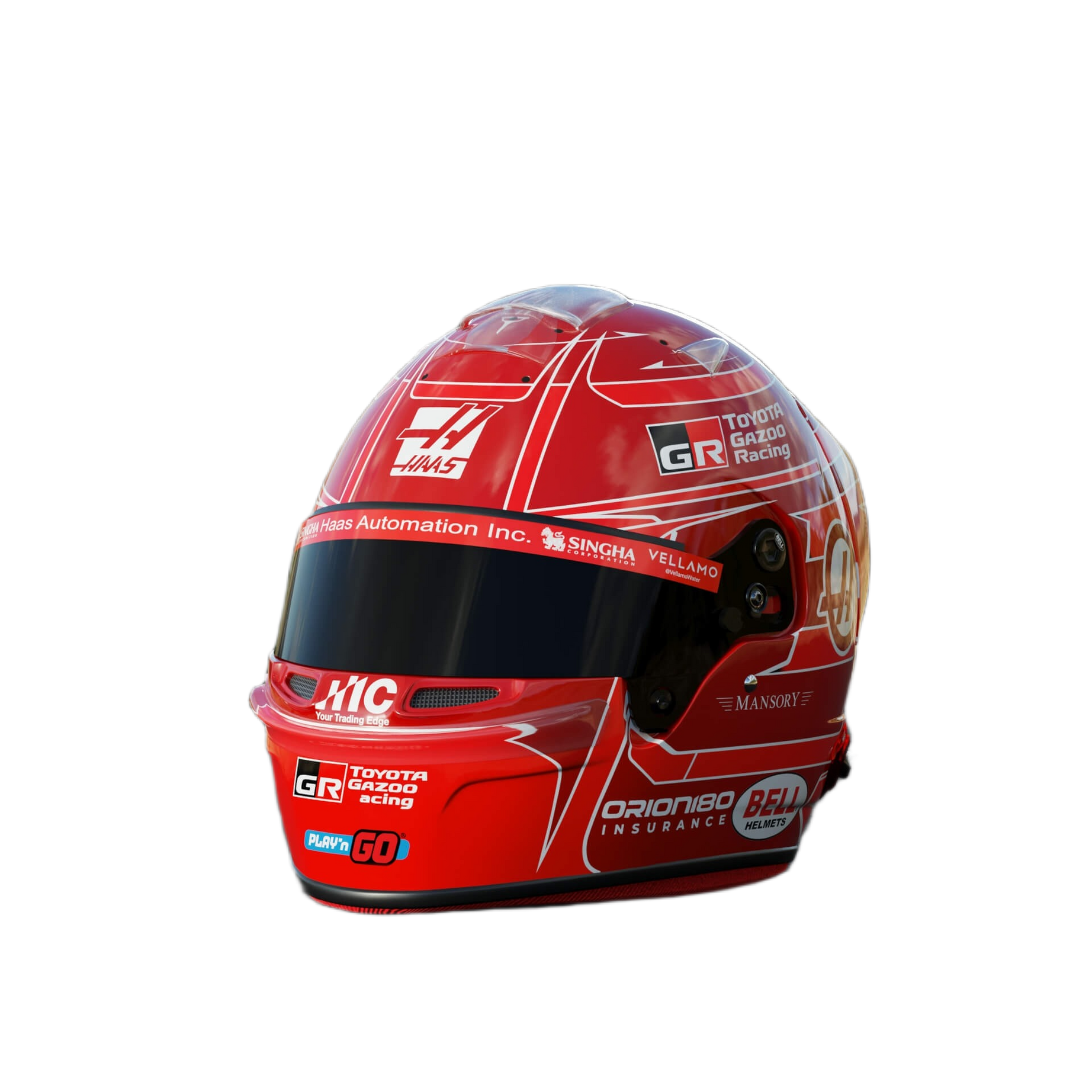 Handcrafted Esteban Ocon Inspired 2026 Racing Display Helmet – 1:1 Scale
