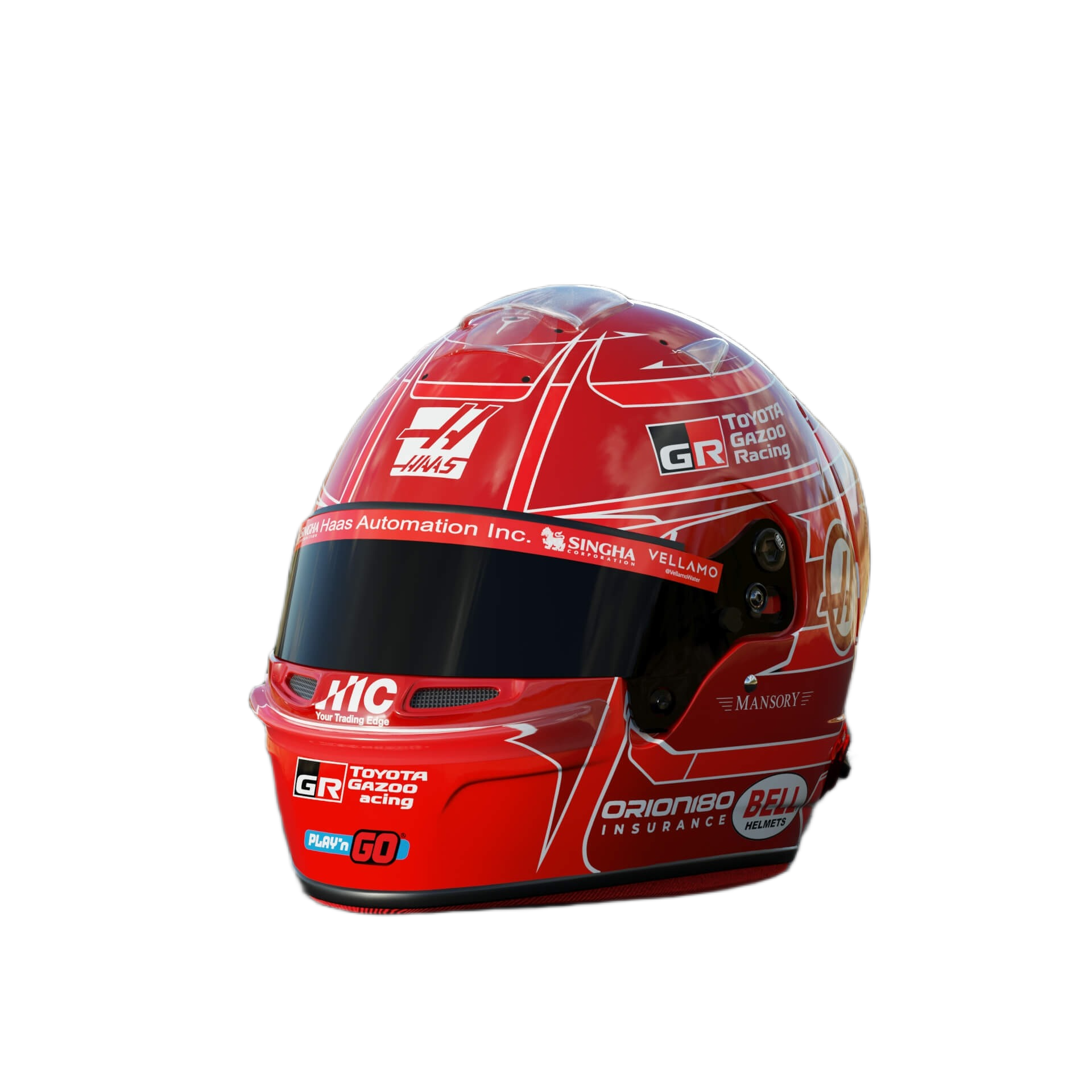 Handcrafted Esteban Ocon Inspired 2026 Racing Display Helmet – 1:1 Scale