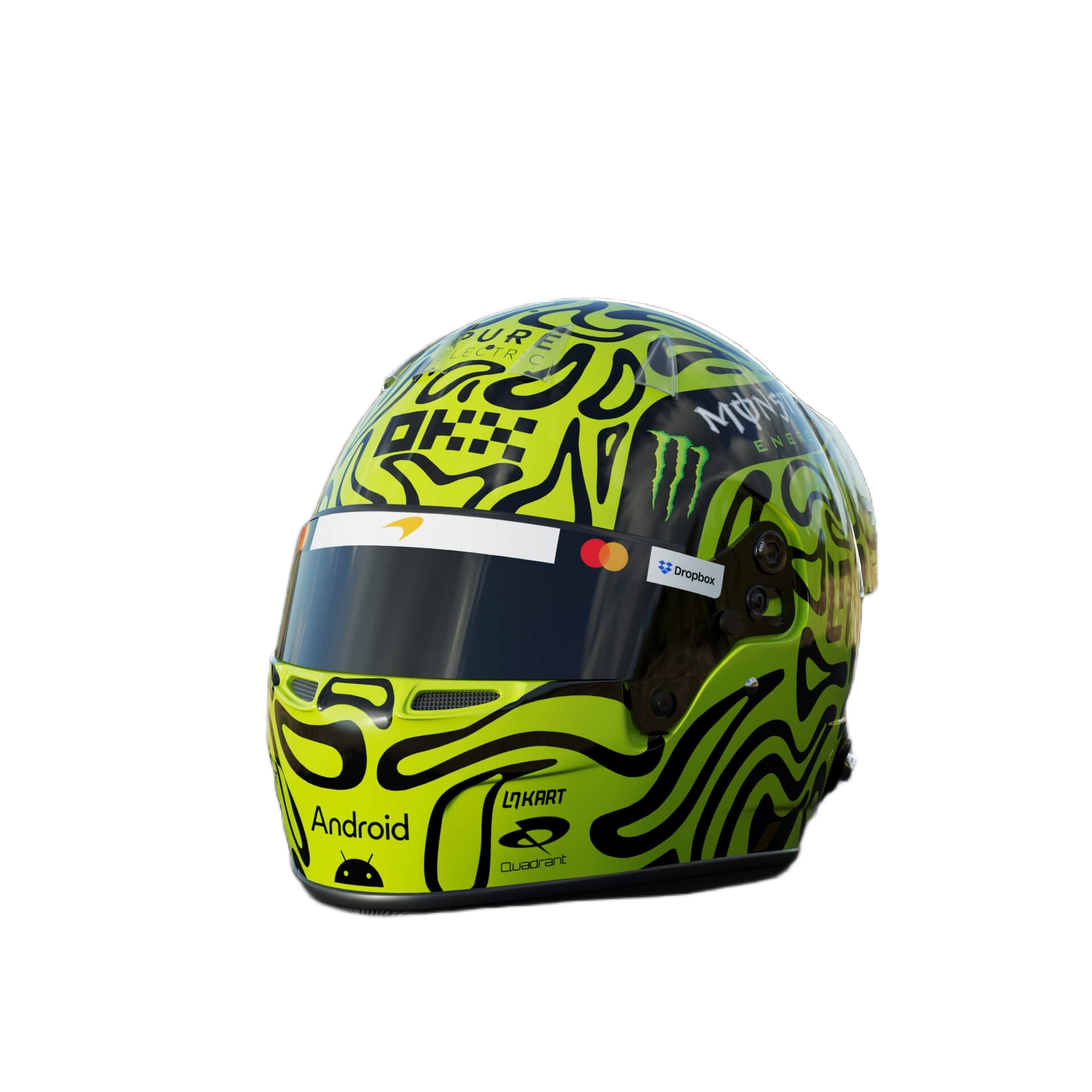 Handcrafted Lando Norris Inspired 2026 Racing Display Helmet – 1:1 Scale