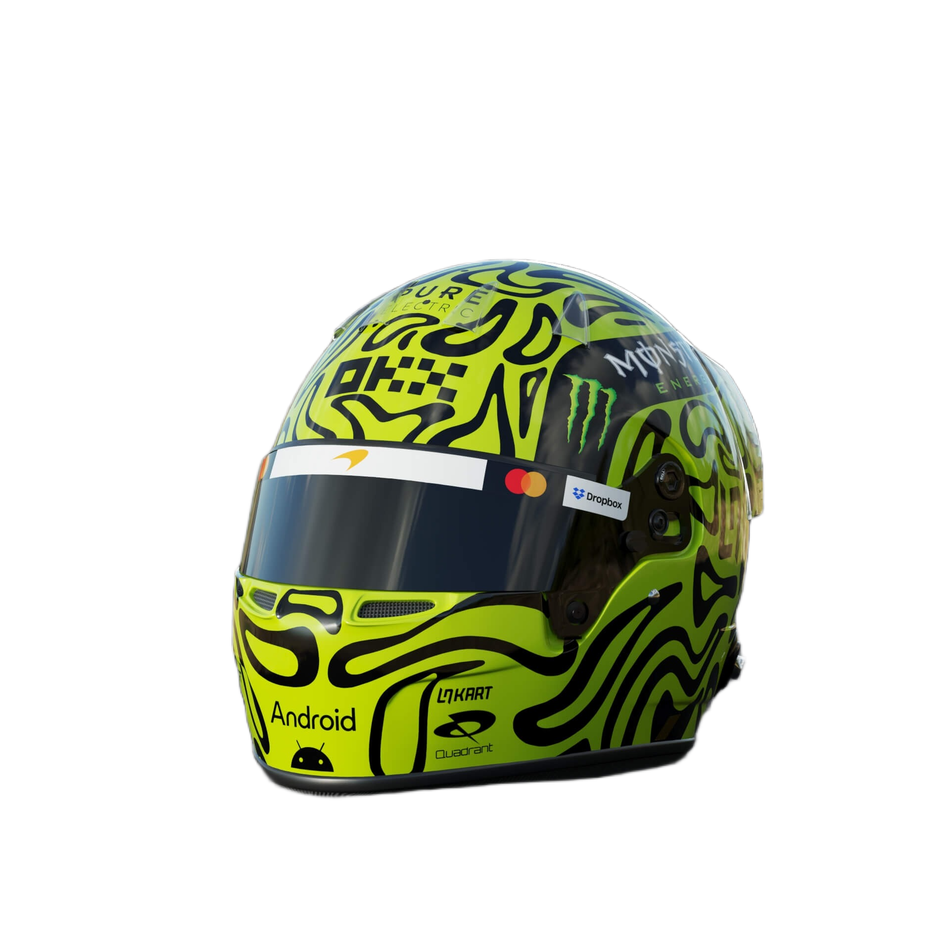 Handcrafted Lando Norris Inspired 2026 Racing Display Helmet – 1:1 Scale