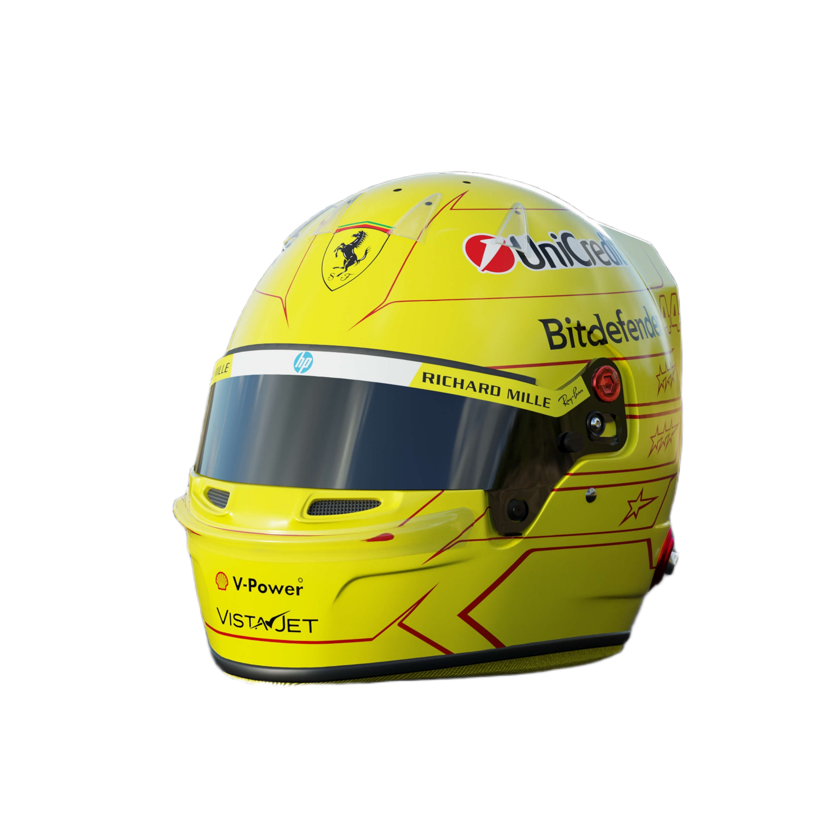 Handcrafted Lewis Hamilton Inspired 2026 Racing Display Helmet – 1:1 Scale