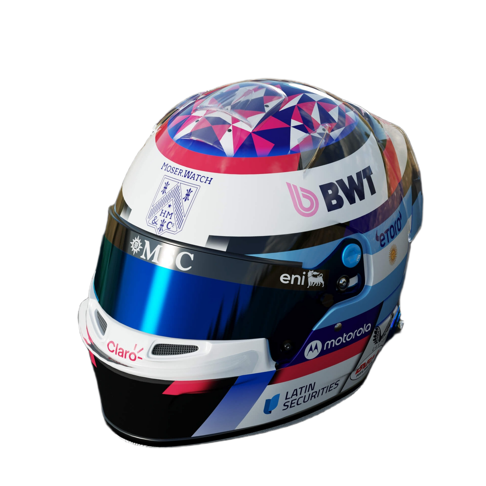 Handcrafted Franco Colapinto Inspired 2026 Racing Display Helmet – 1:1 Scale