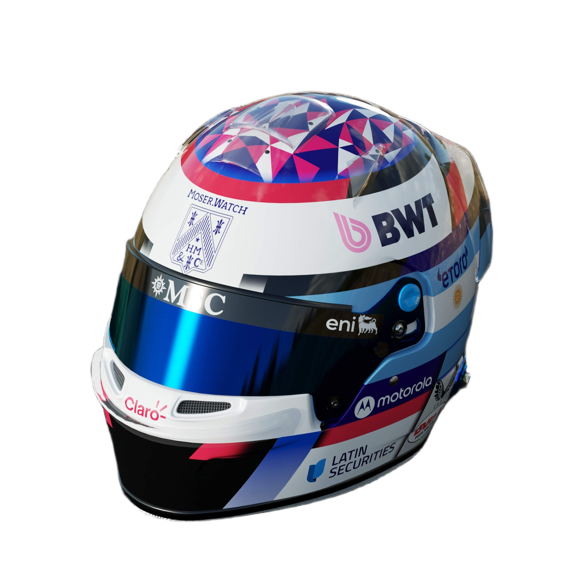 Handcrafted Franco Colapinto Inspired 2026 Racing Display Helmet – 1:1 Scale