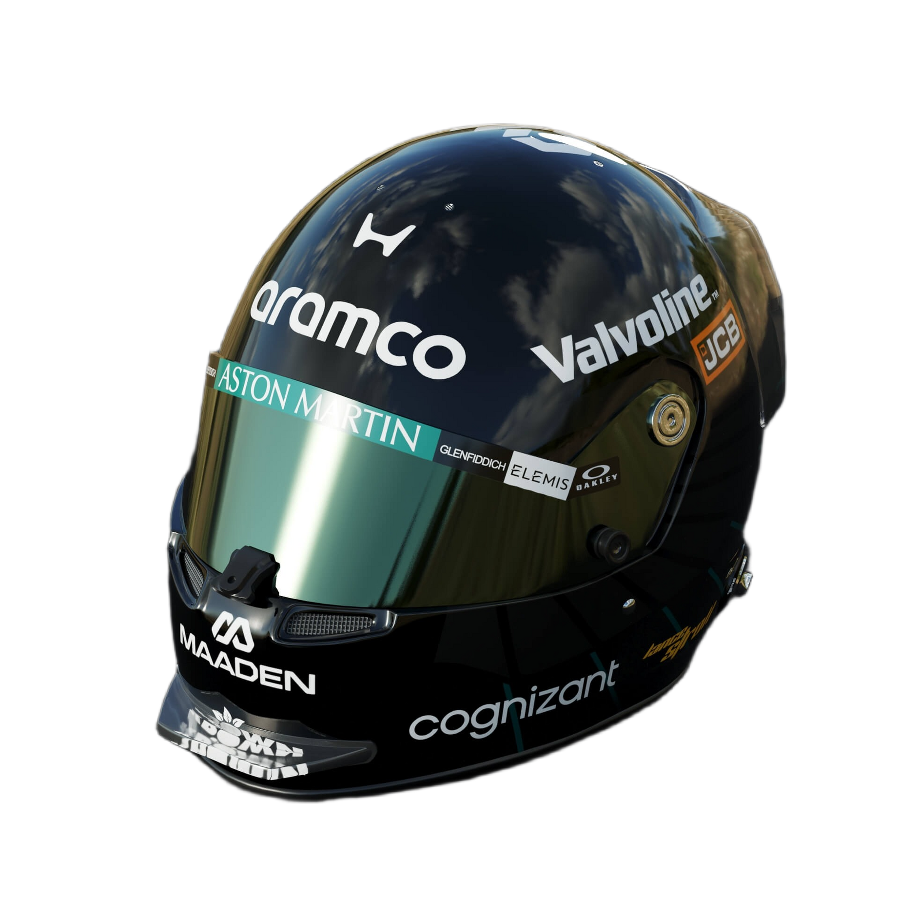 Handcrafted Lance Stroll Inspired 2026 Racing Display Helmet – 1:1 Scale