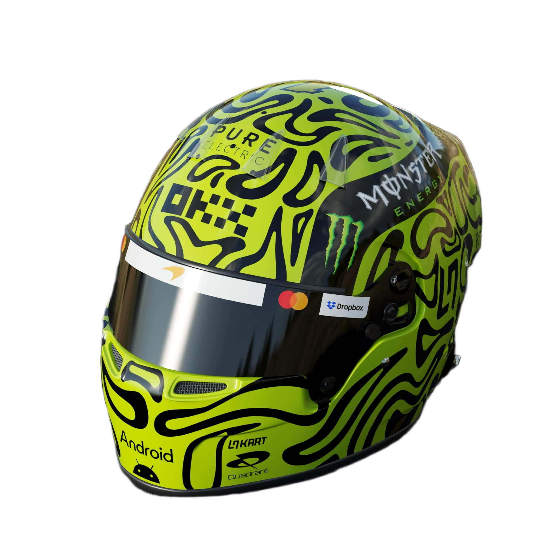 Handcrafted Lando Norris Inspired 2026 Racing Display Helmet – 1:1 Scale