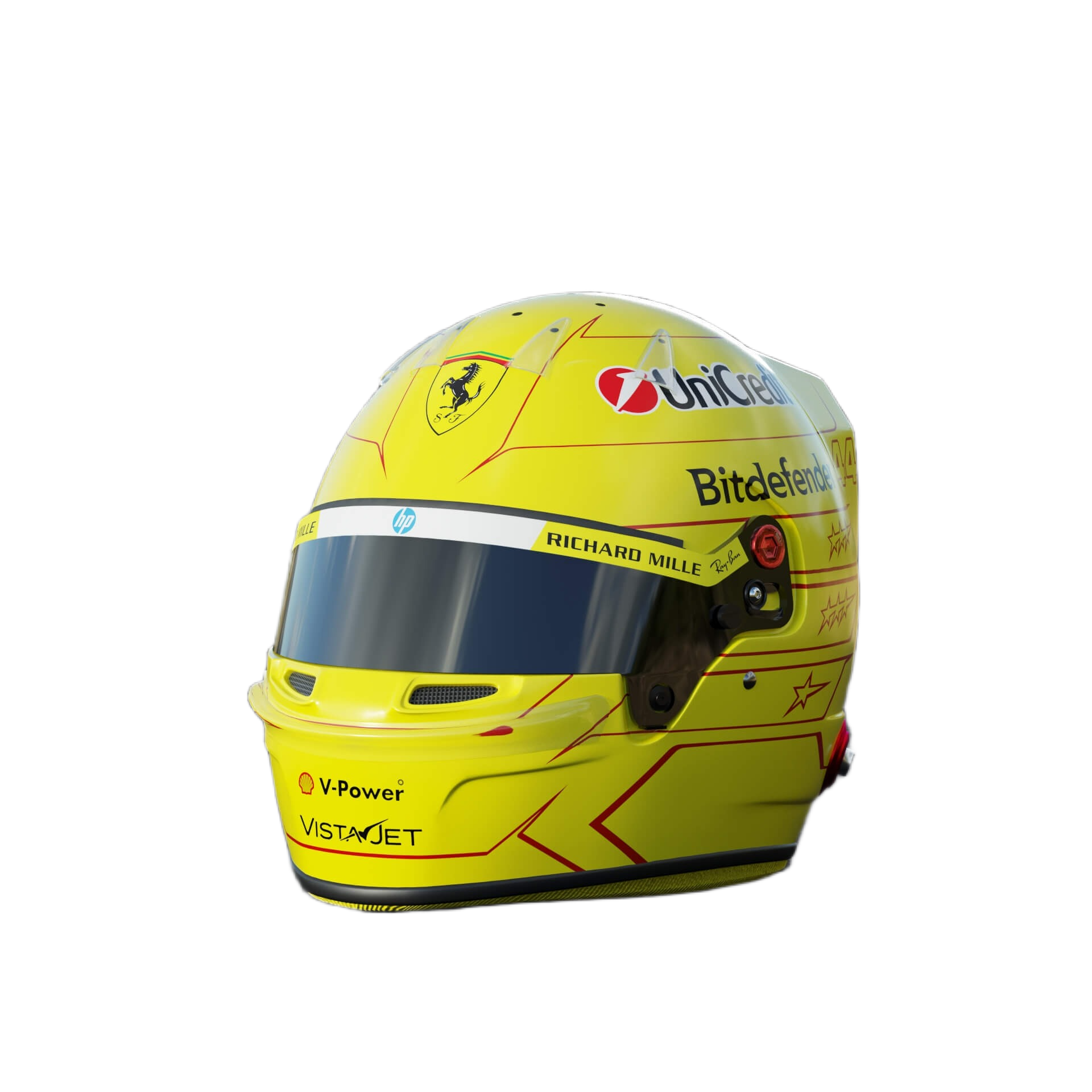 Handcrafted Lewis Hamilton Inspired 2026 Racing Display Helmet – 1:1 Scale