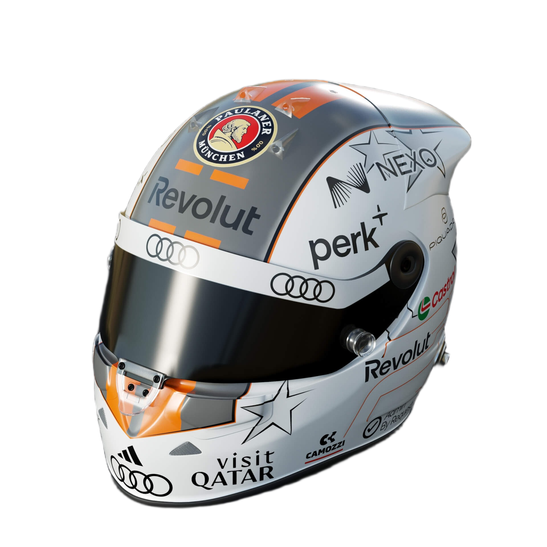 Handcrafted Nico Hulkenberg Inspired 2026 Racing Display Helmet – 1:1 Scale