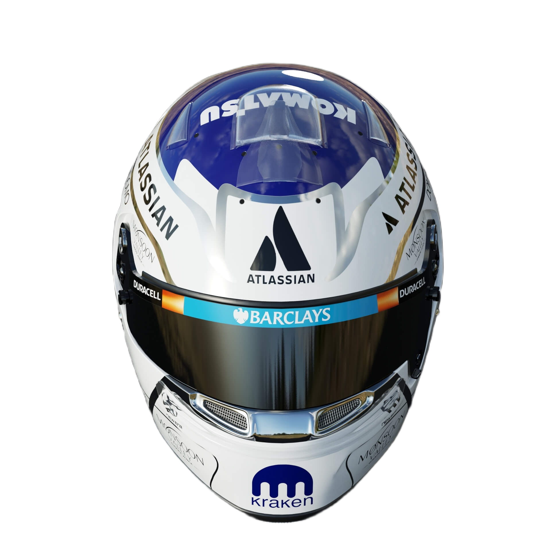 Handcrafted Alexander Albon Inspired 2026 Racing Display Helmet – 1:1 Scale