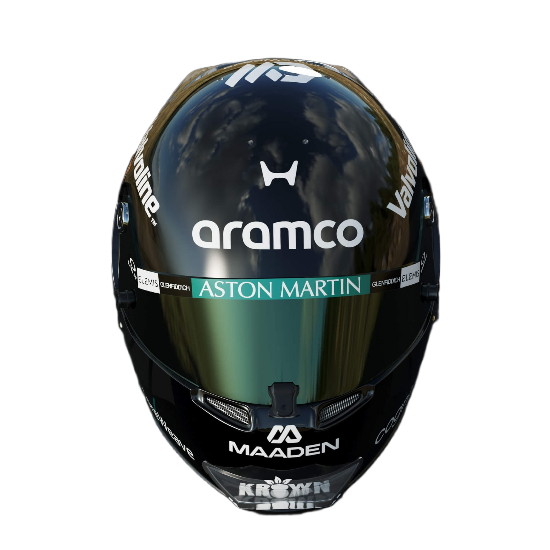 Handcrafted Lance Stroll Inspired 2026 Racing Display Helmet – 1:1 Scale