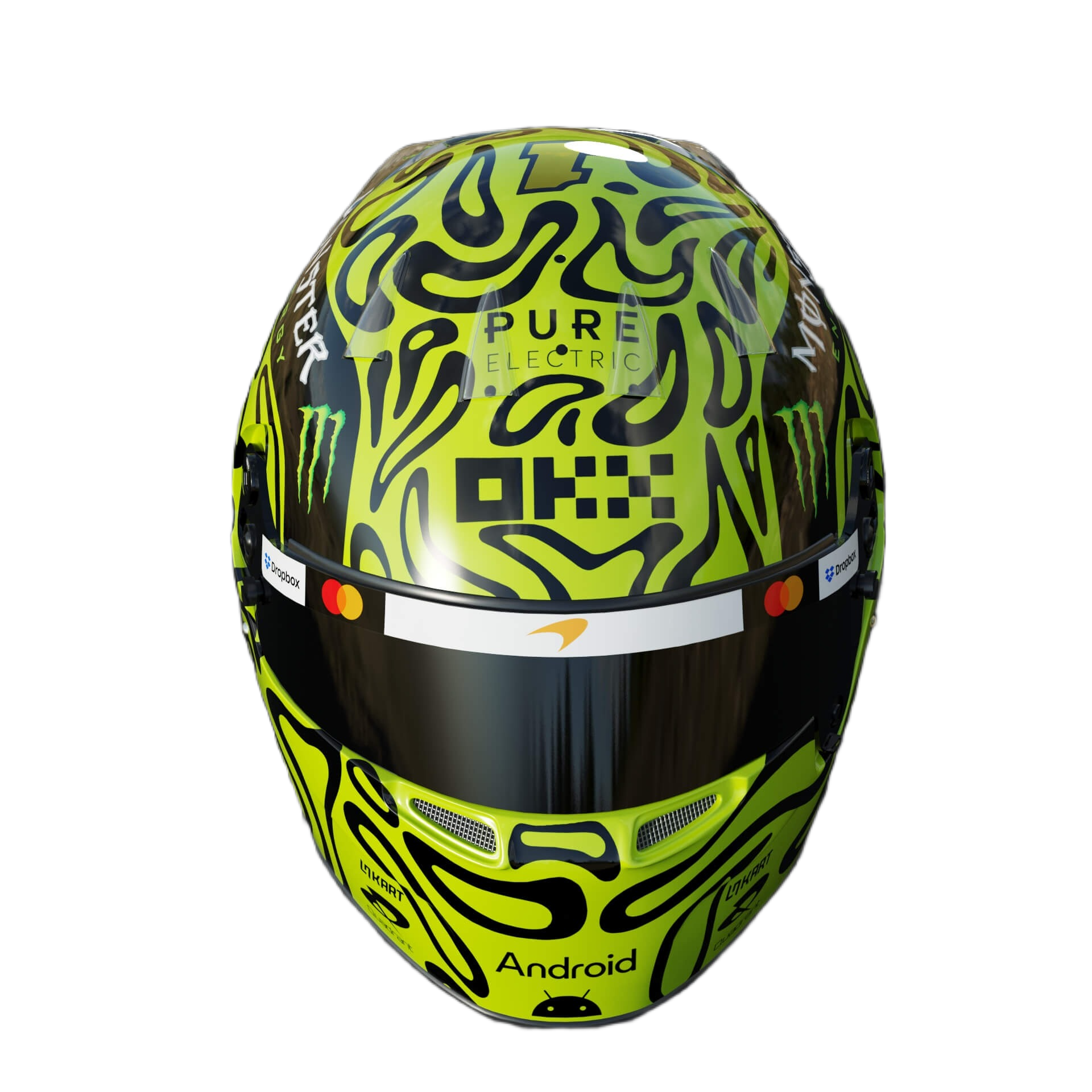 Handcrafted Lando Norris Inspired 2026 Racing Display Helmet – 1:1 Scale
