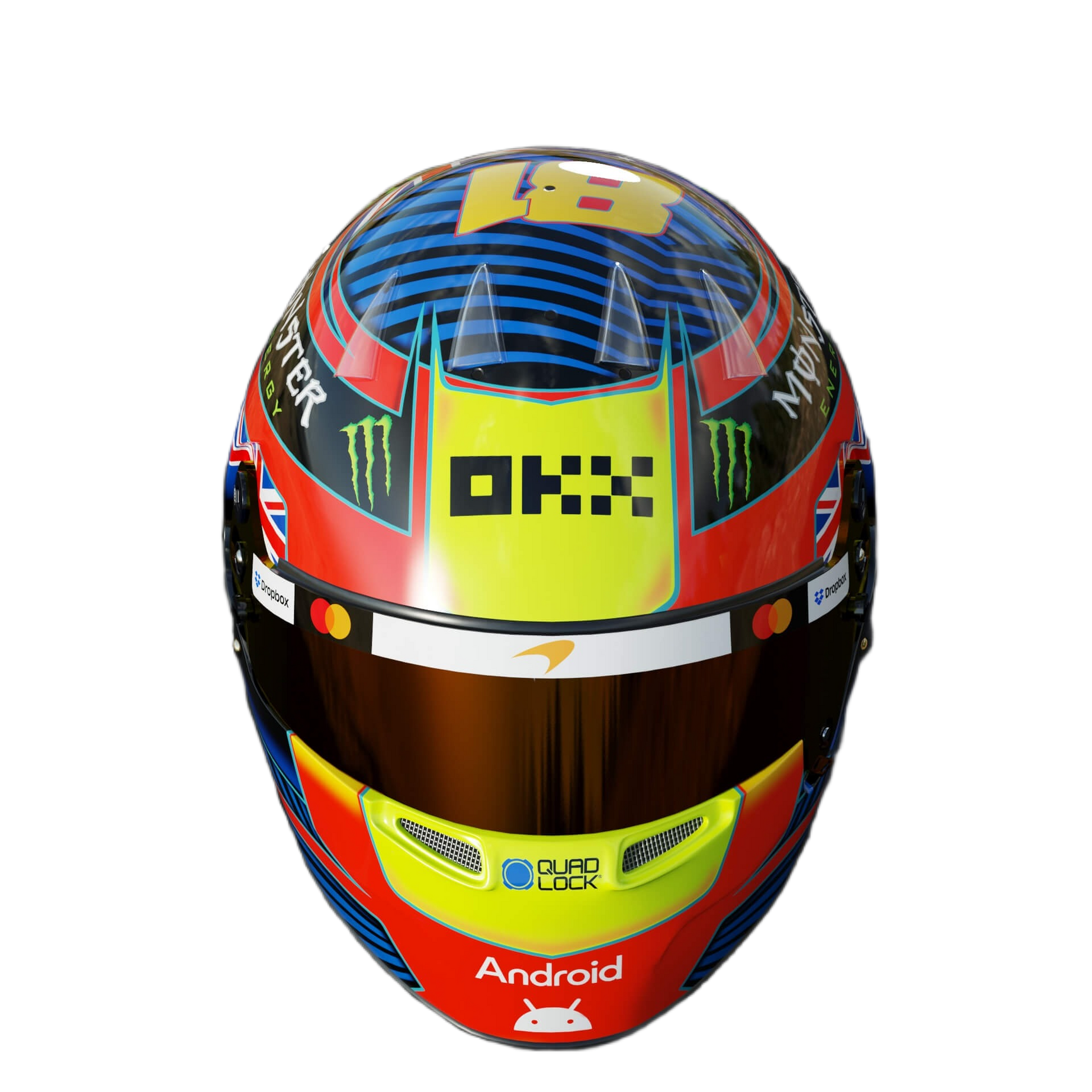 Handcrafted Oscar Piastri Inspired 2026 Racing Display Helmet – 1:1 Scale
