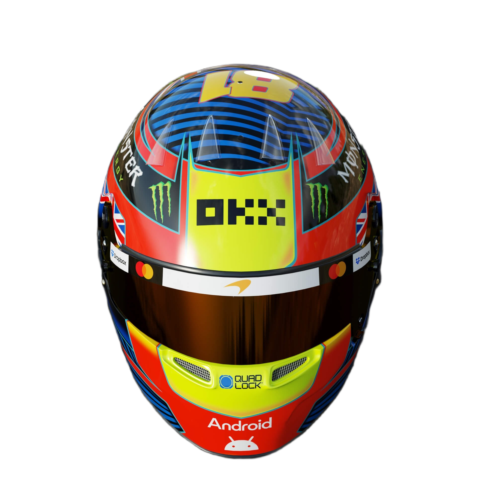 Handcrafted Oscar Piastri Inspired 2026 Racing Display Helmet – 1:1 Scale