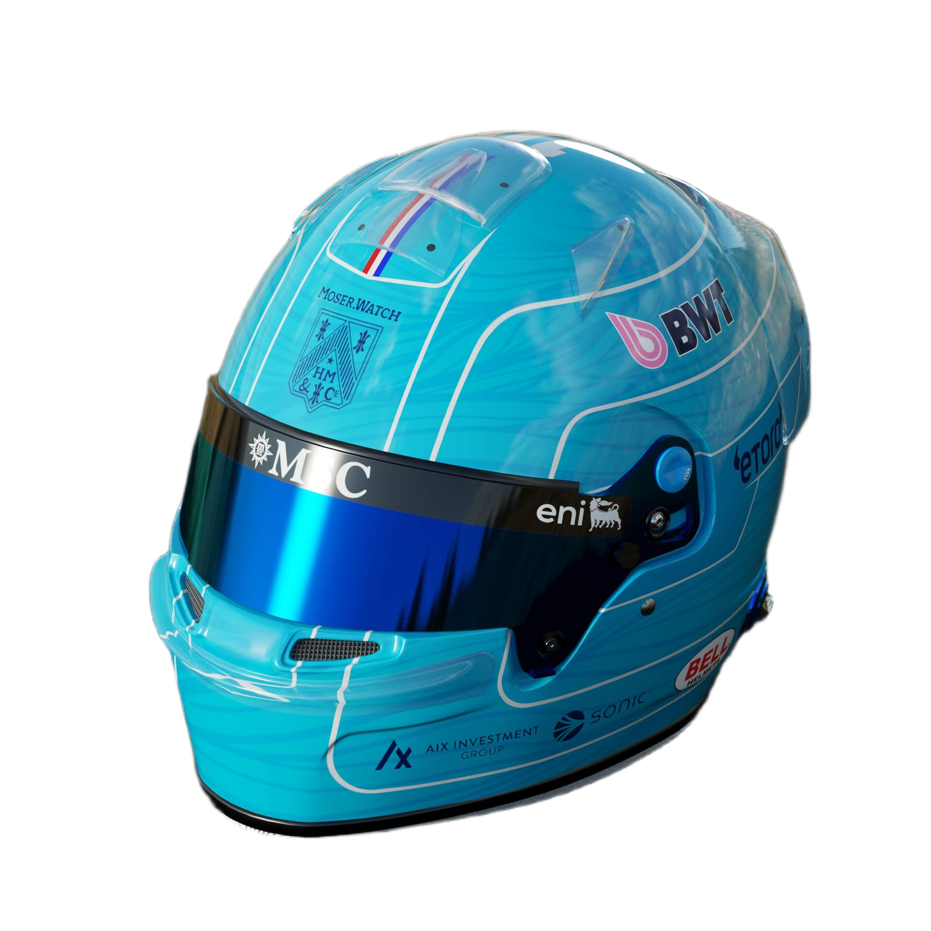 Handcrafted Pierre Gasly Inspired 2026 Racing Display Helmet – 1:1 Scale