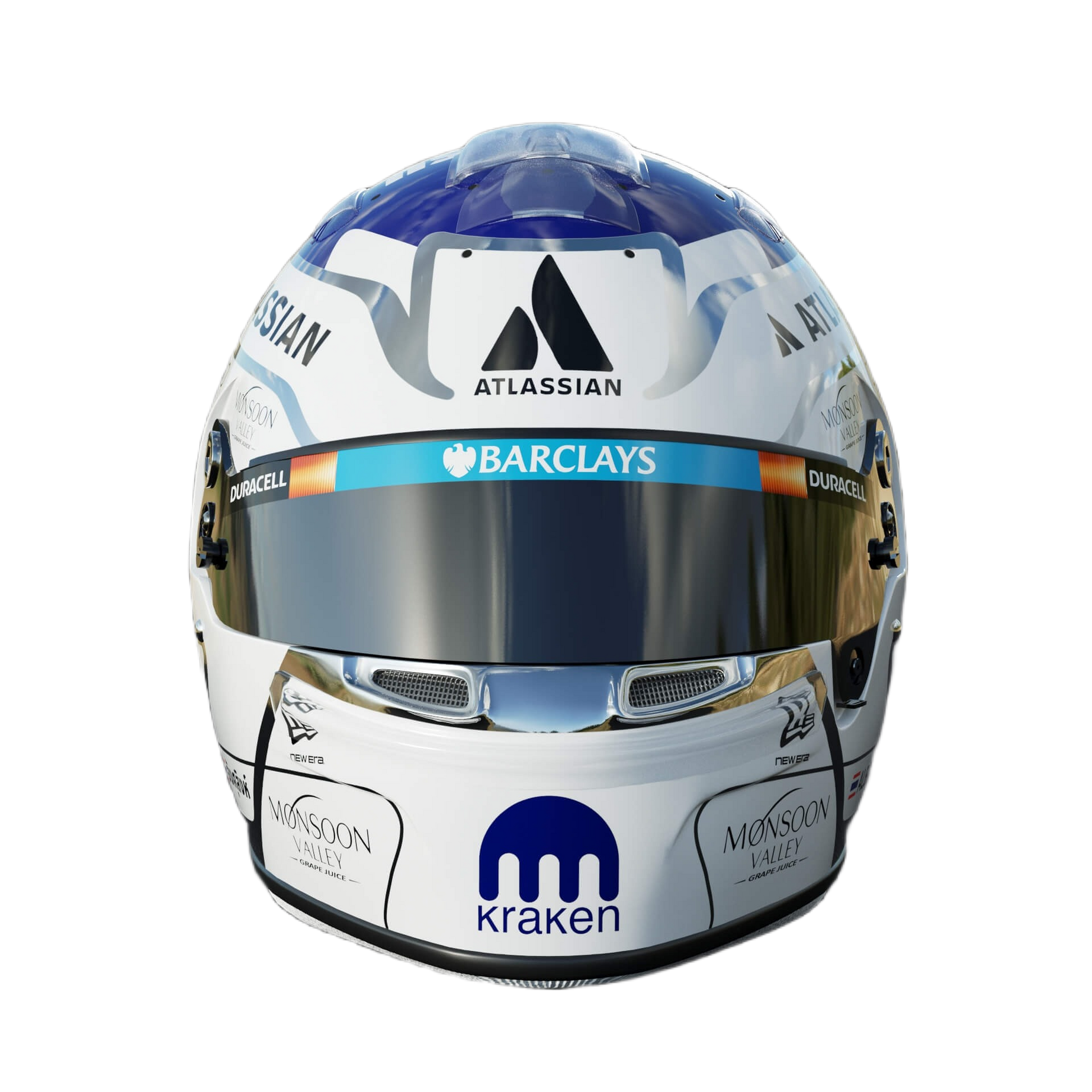Handcrafted Alexander Albon Inspired 2026 Racing Display Helmet – 1:1 Scale