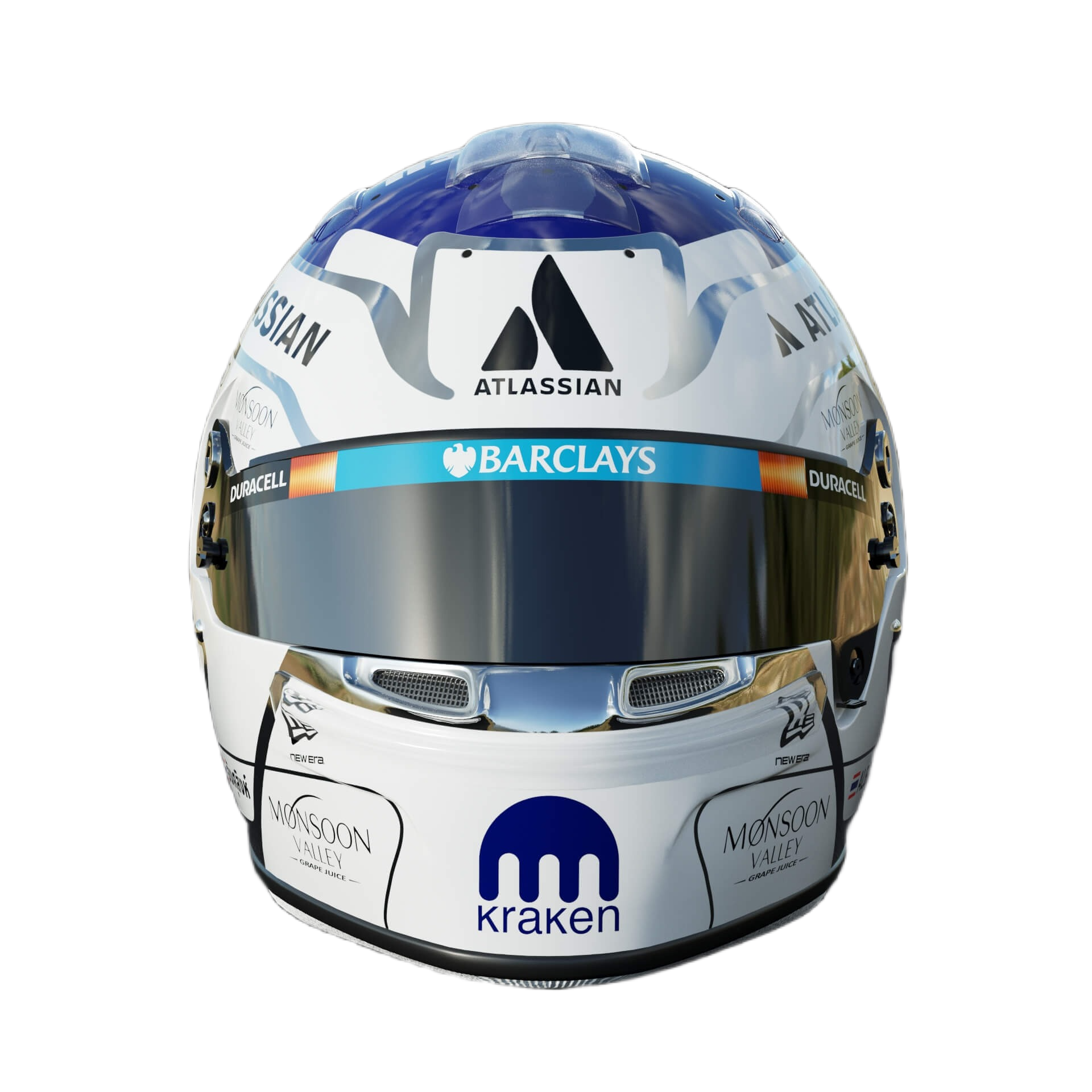 Handcrafted Alexander Albon Inspired 2026 Racing Display Helmet – 1:1 Scale