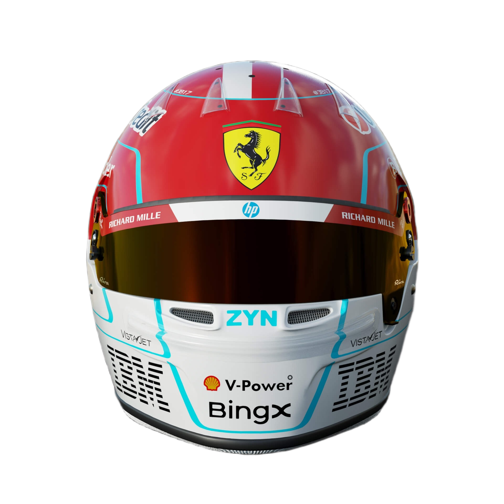 Handcrafted Charles Leclerc Inspired 2026 Racing Display Helmet – 1:1 Scale