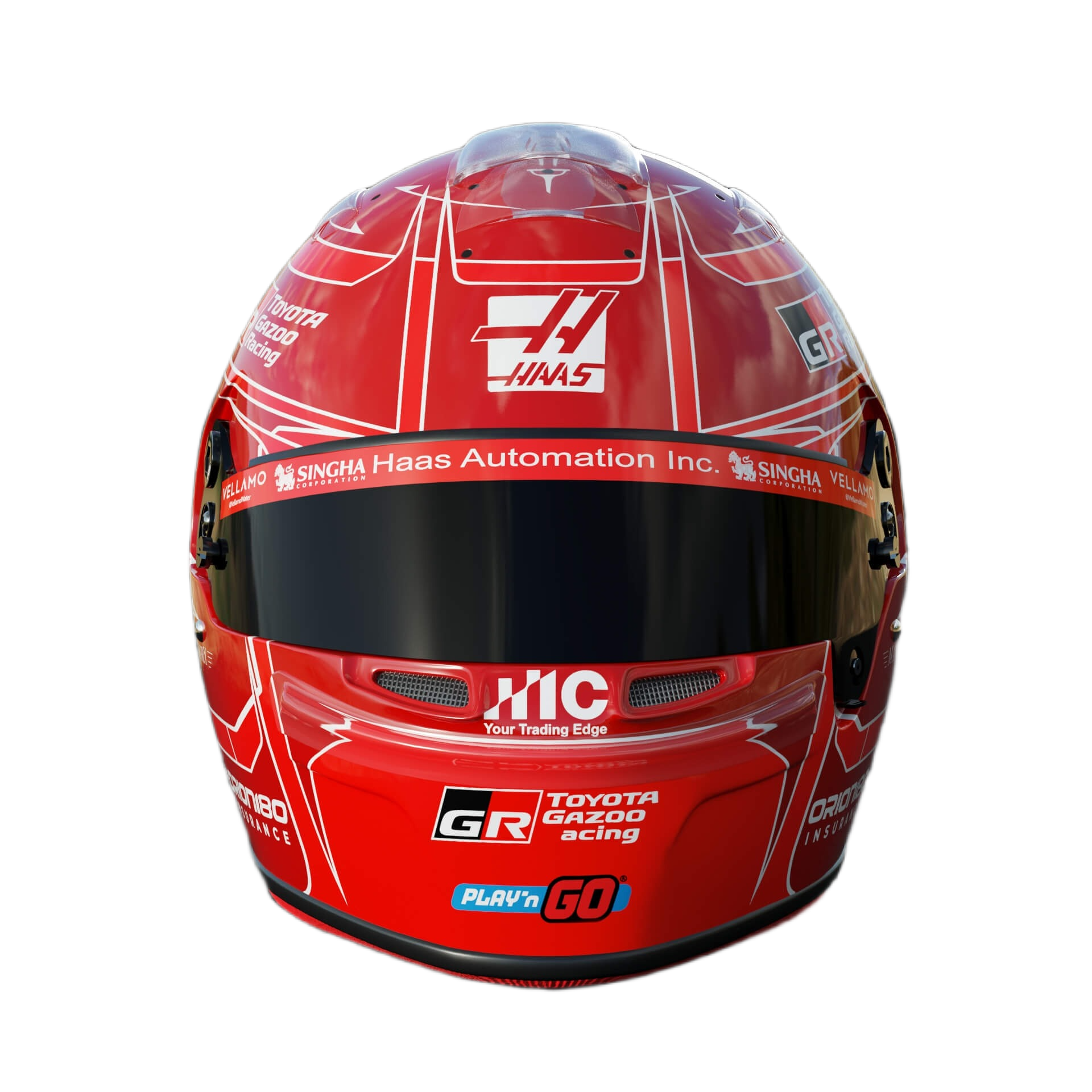 Handcrafted Esteban Ocon Inspired 2026 Racing Display Helmet – 1:1 Scale