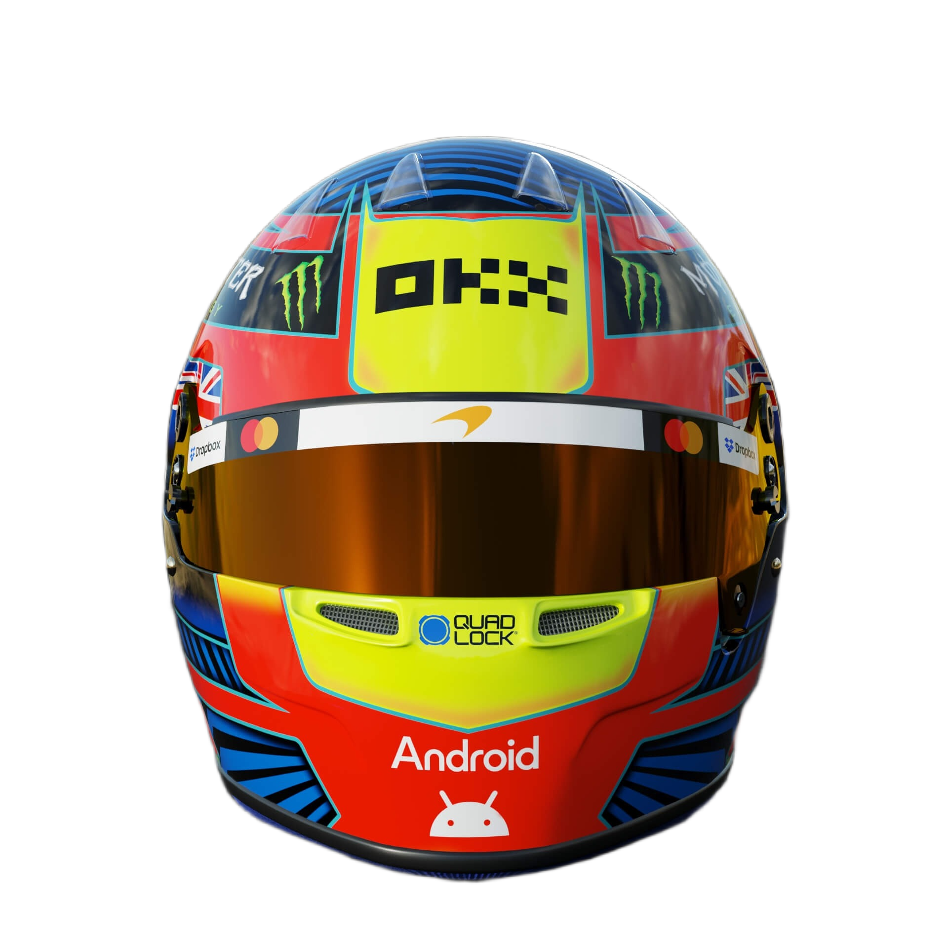 Handcrafted Oscar Piastri Inspired 2026 Racing Display Helmet – 1:1 Scale