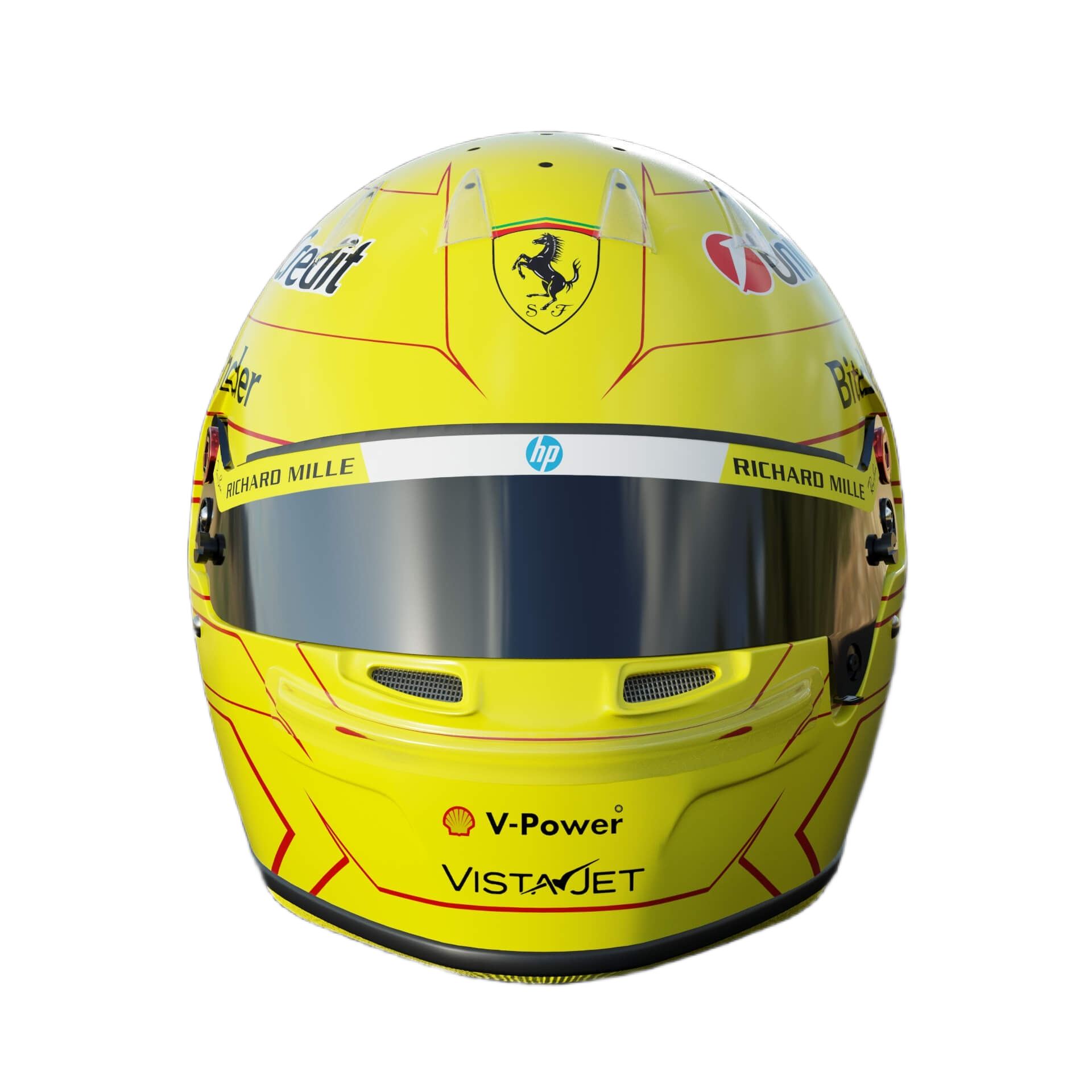 Handcrafted Lewis Hamilton Inspired 2026 Racing Display Helmet – 1:1 Scale
