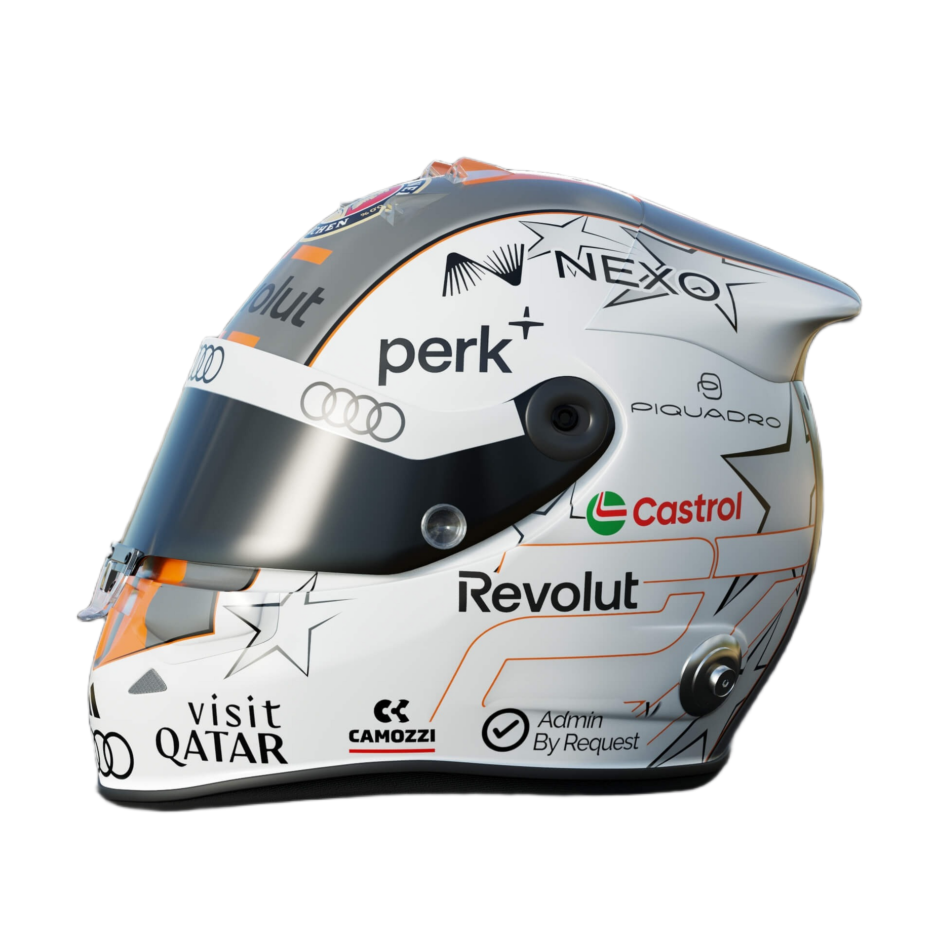 Handcrafted Nico Hulkenberg Inspired 2026 Racing Display Helmet – 1:1 Scale