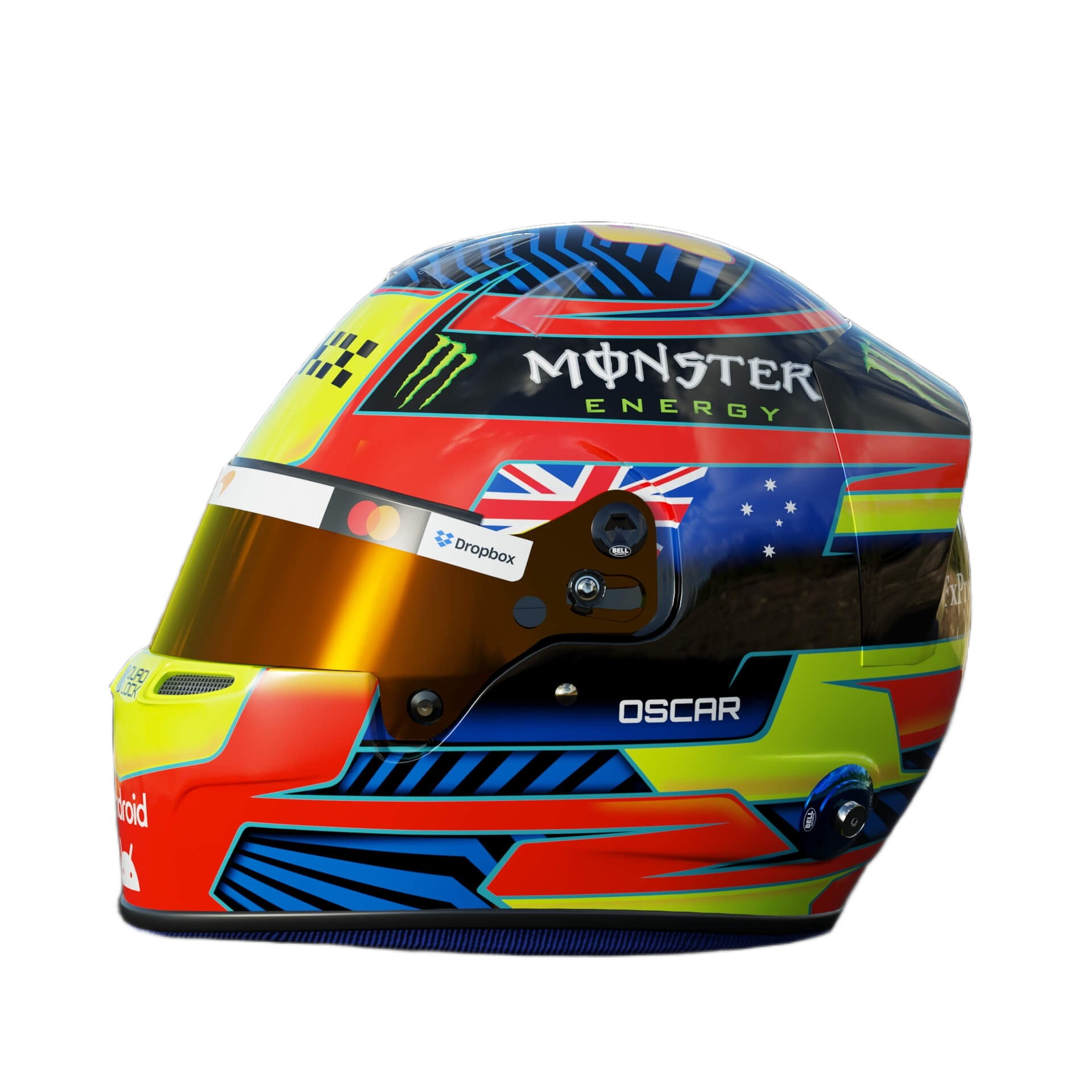 Handcrafted Oscar Piastri Inspired 2026 Racing Display Helmet – 1:1 Scale
