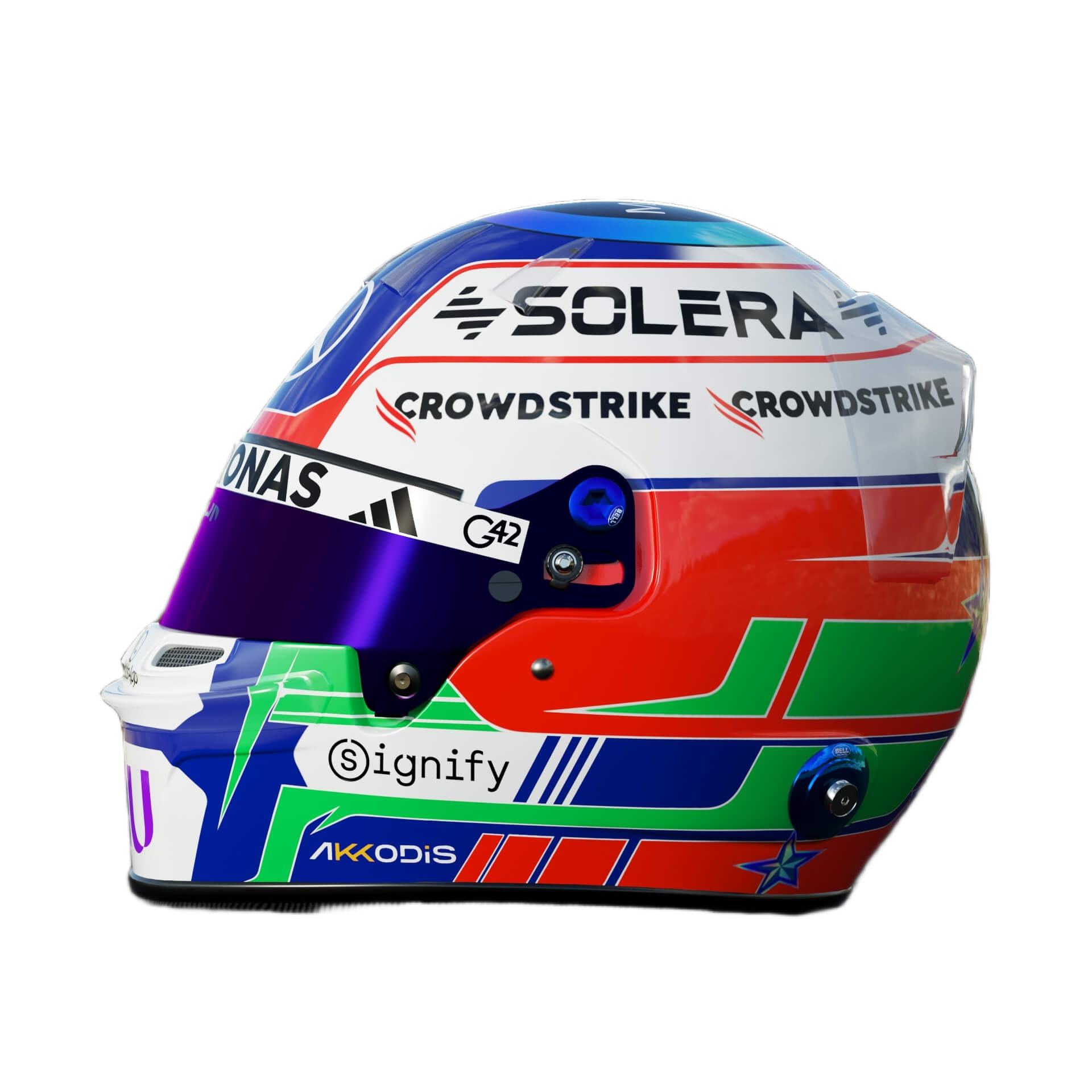 Handcrafted Kimi Antonelli Inspired 2026 Racing Display Helmet – 1:1 Scale