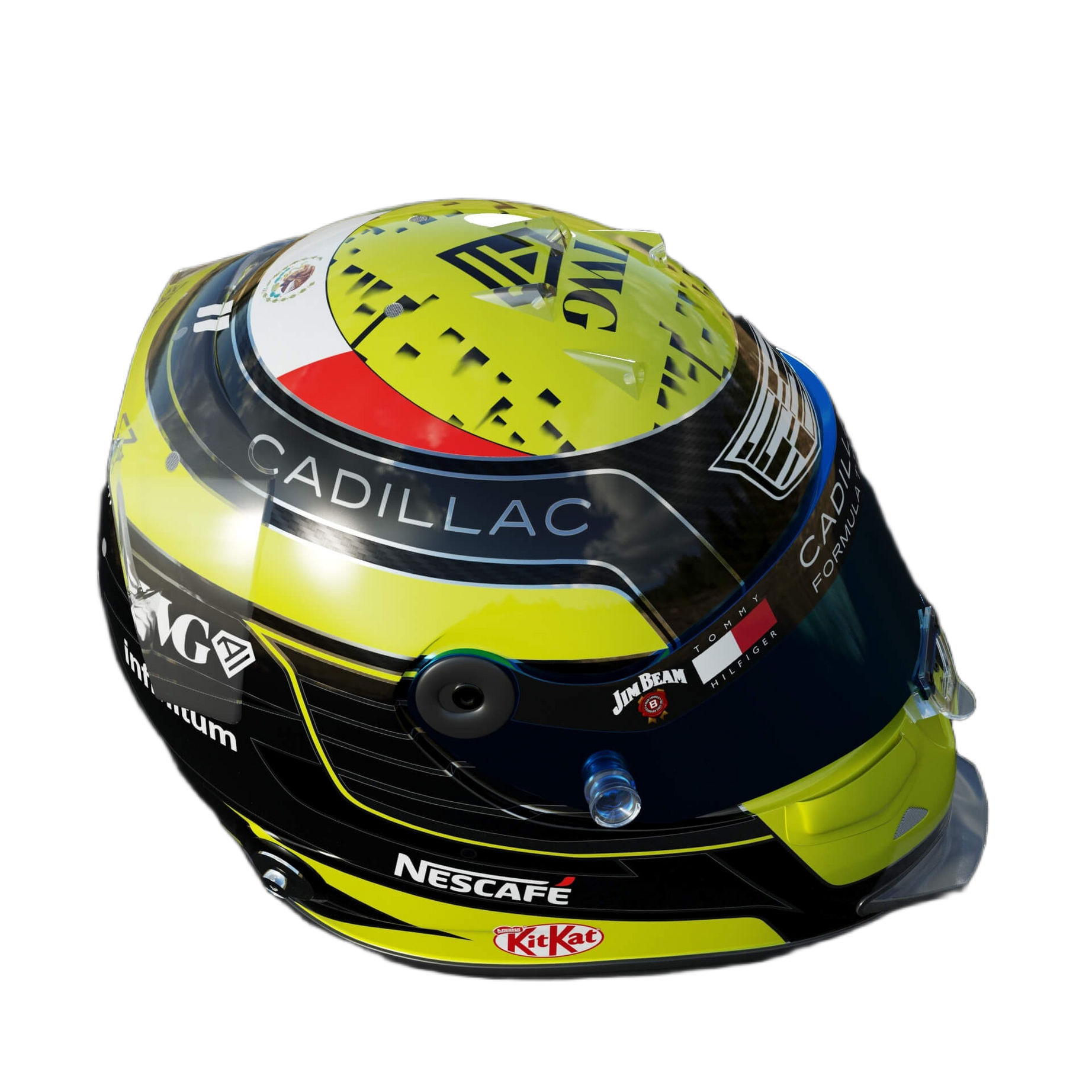 Handcrafted Sergio Perez Inspired 2026 Racing Display Helmet – 1:1 Scale