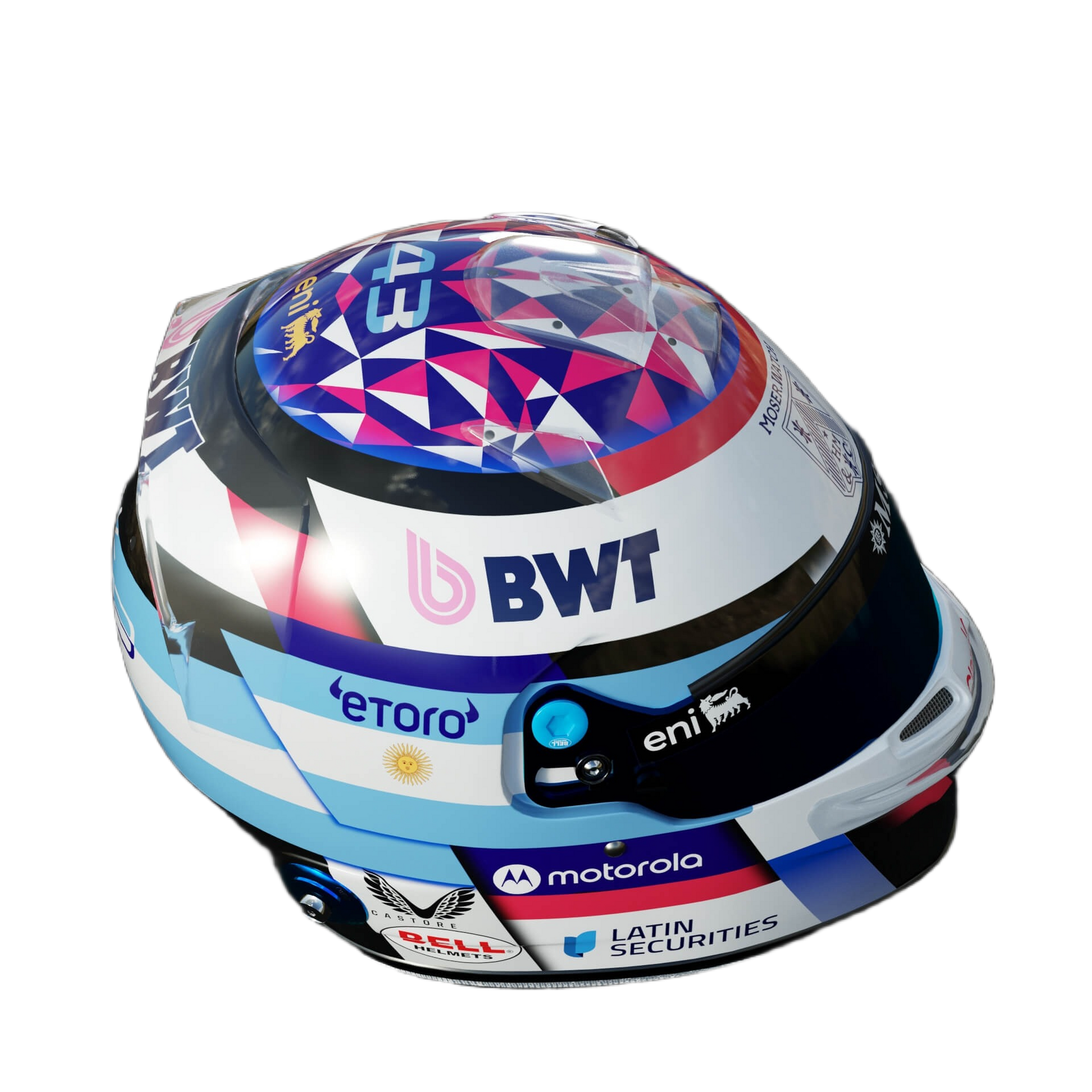 Handcrafted Franco Colapinto Inspired 2026 Racing Display Helmet – 1:1 Scale