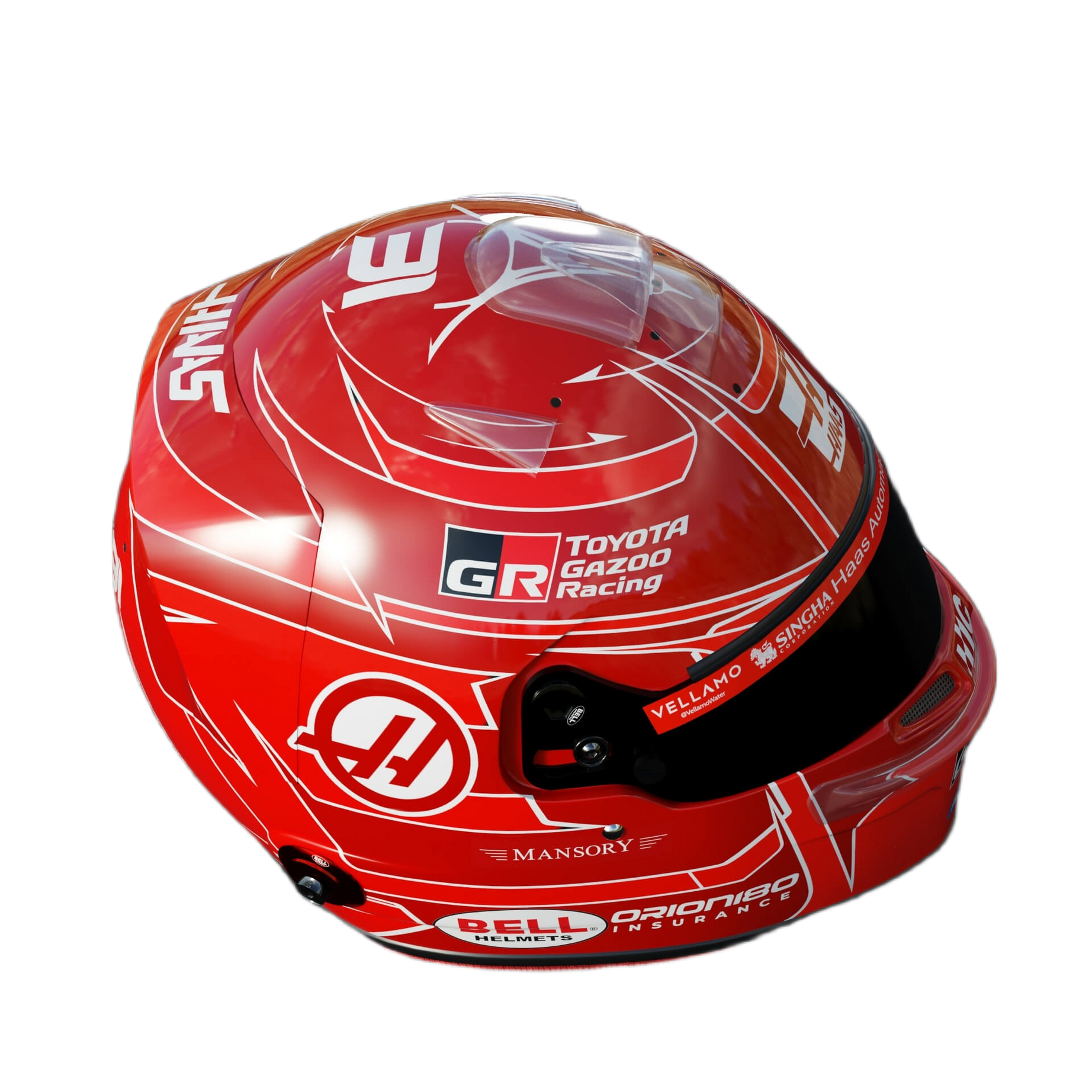 Handcrafted Esteban Ocon Inspired 2026 Racing Display Helmet – 1:1 Scale