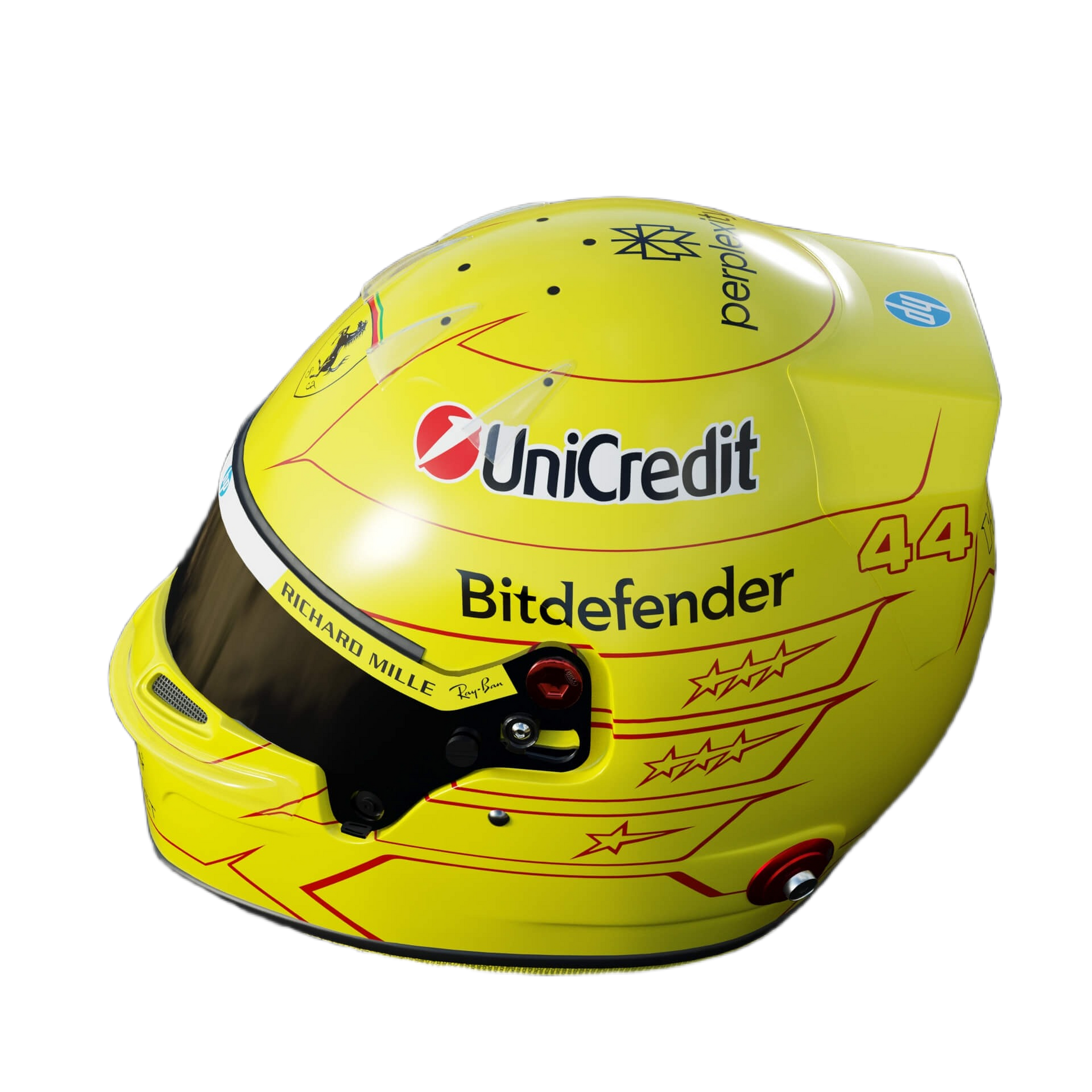 Handcrafted Lewis Hamilton Inspired 2026 Racing Display Helmet – 1:1 Scale