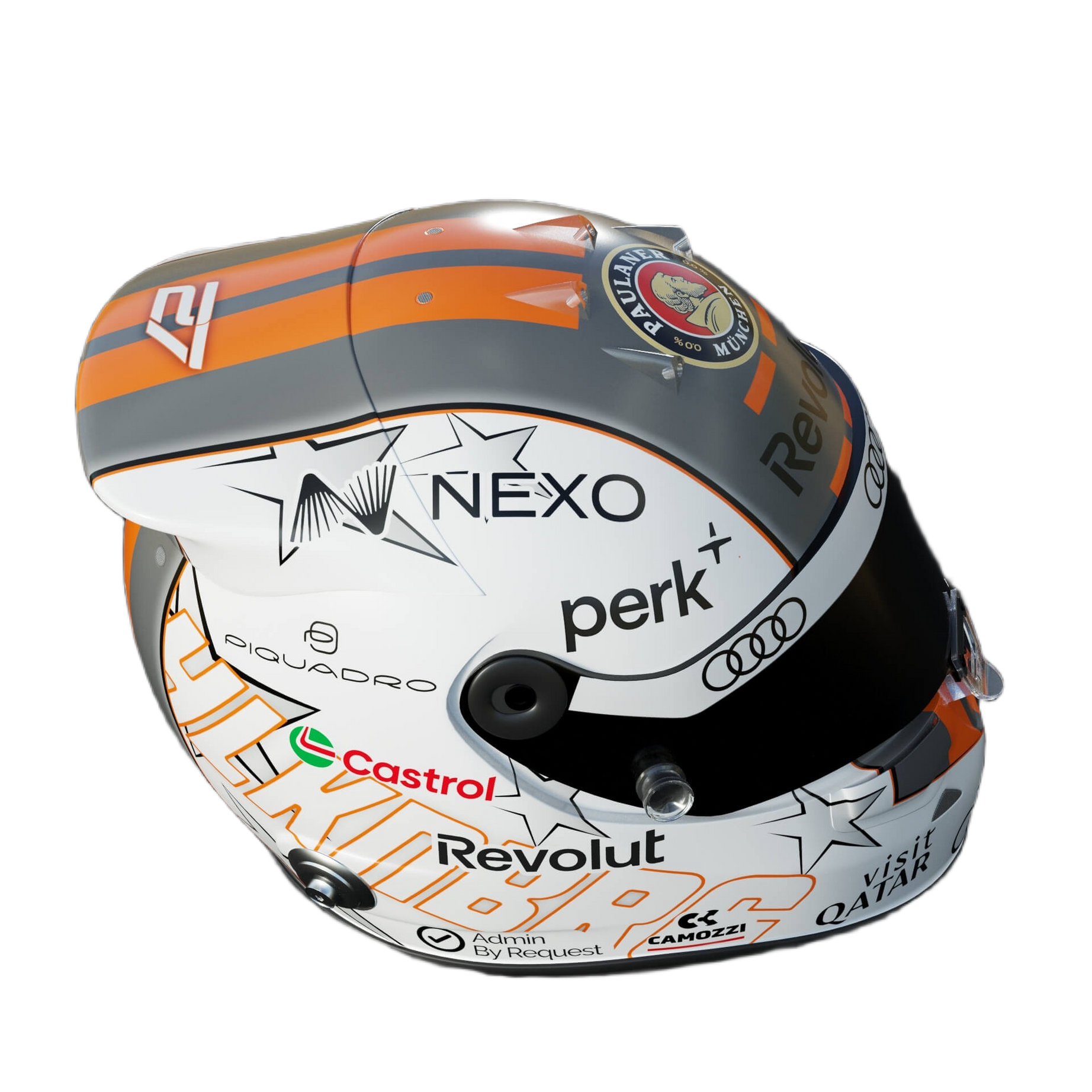 Handcrafted Nico Hulkenberg Inspired 2026 Racing Display Helmet – 1:1 Scale