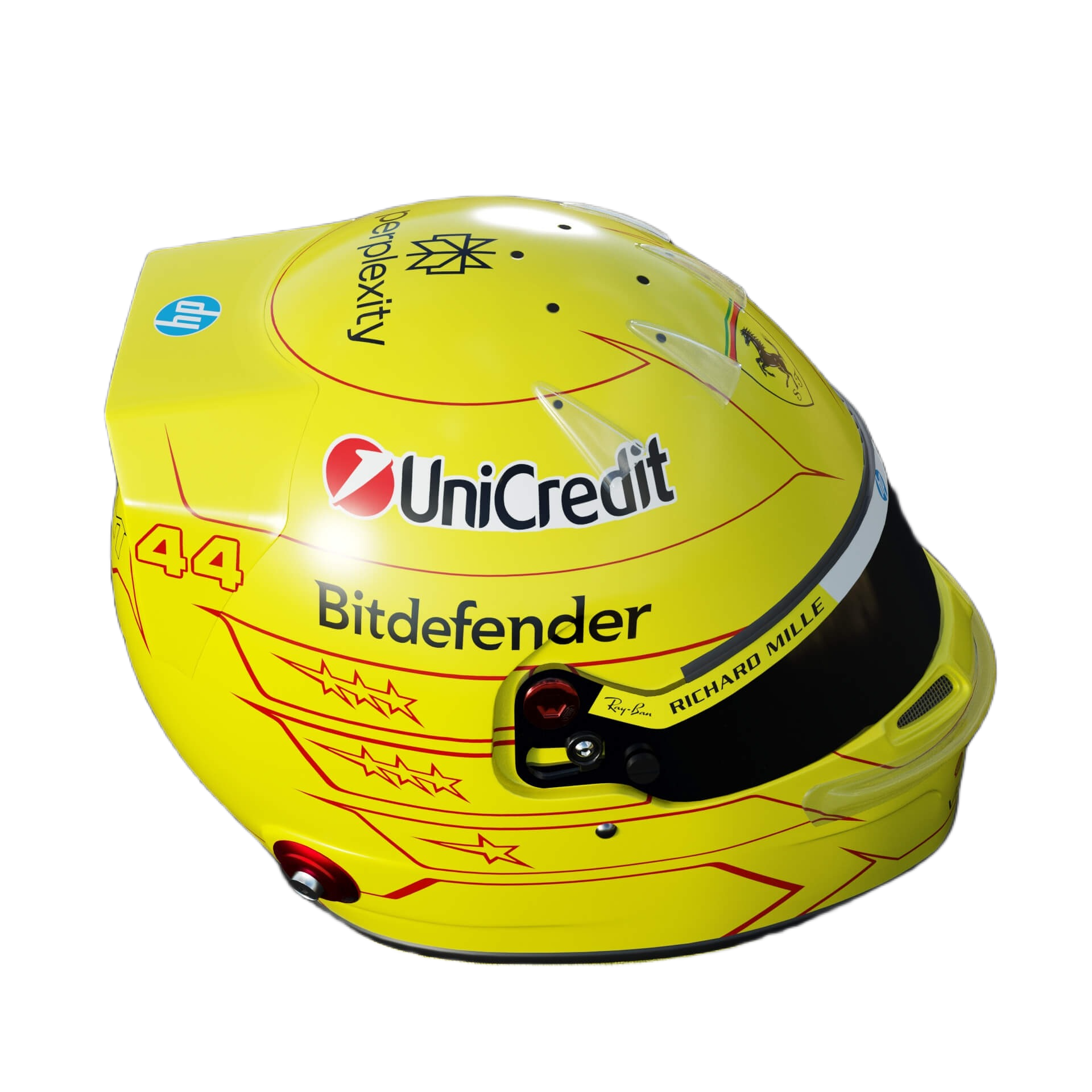 Handcrafted Lewis Hamilton Inspired 2026 Racing Display Helmet – 1:1 Scale