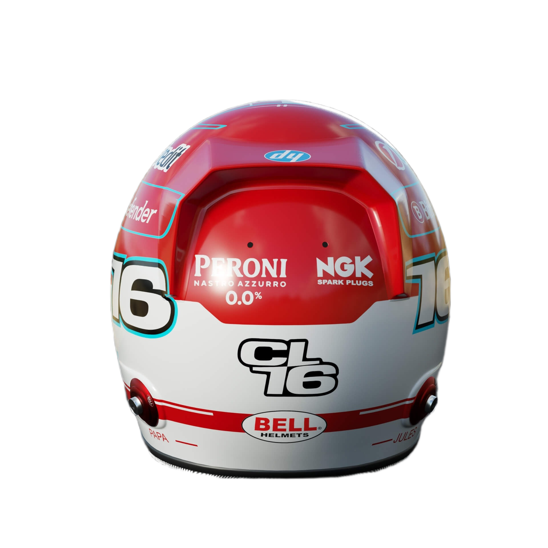 Handcrafted Charles Leclerc Inspired 2026 Racing Display Helmet – 1:1 Scale