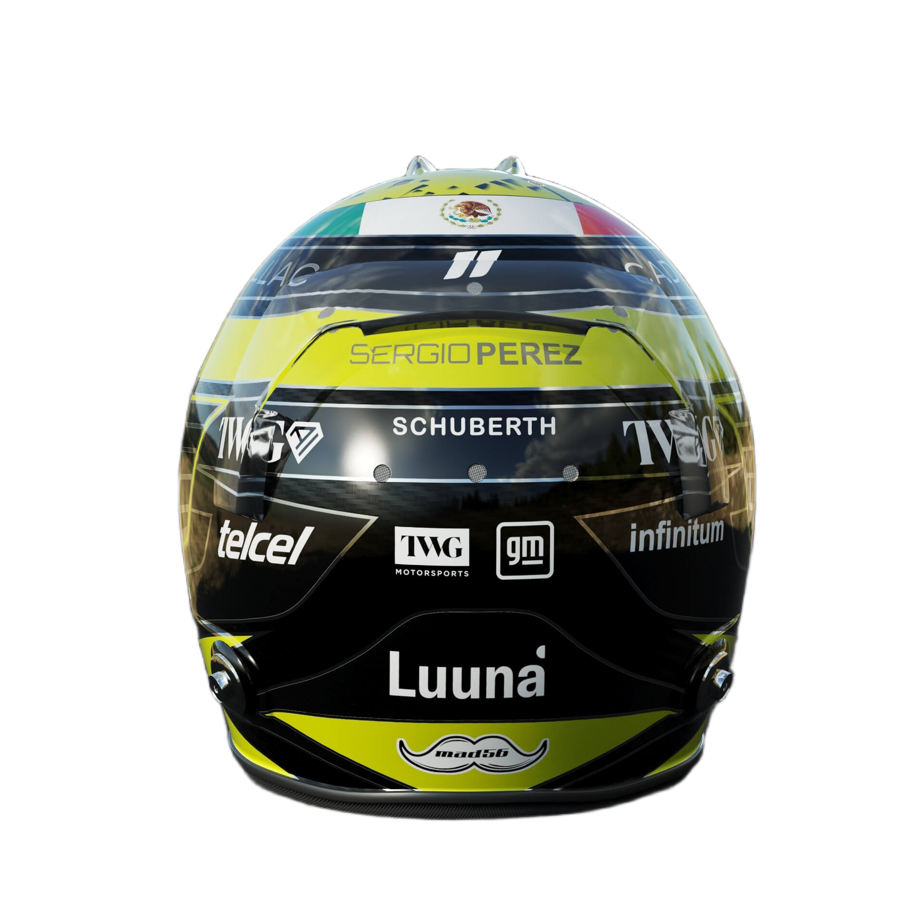 Handcrafted Sergio Perez Inspired 2026 Racing Display Helmet – 1:1 Scale
