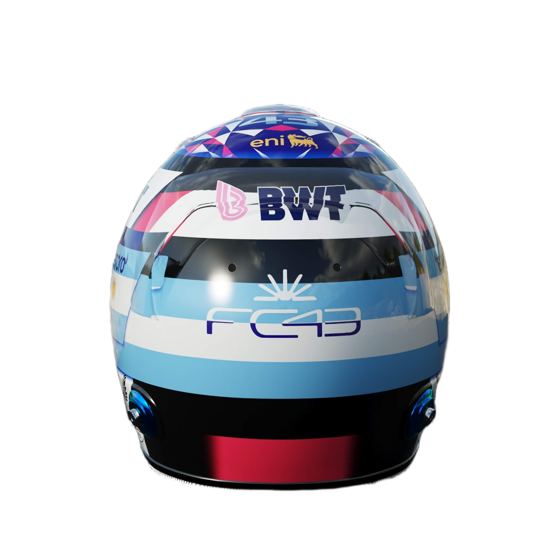Handcrafted Franco Colapinto Inspired 2026 Racing Display Helmet – 1:1 Scale