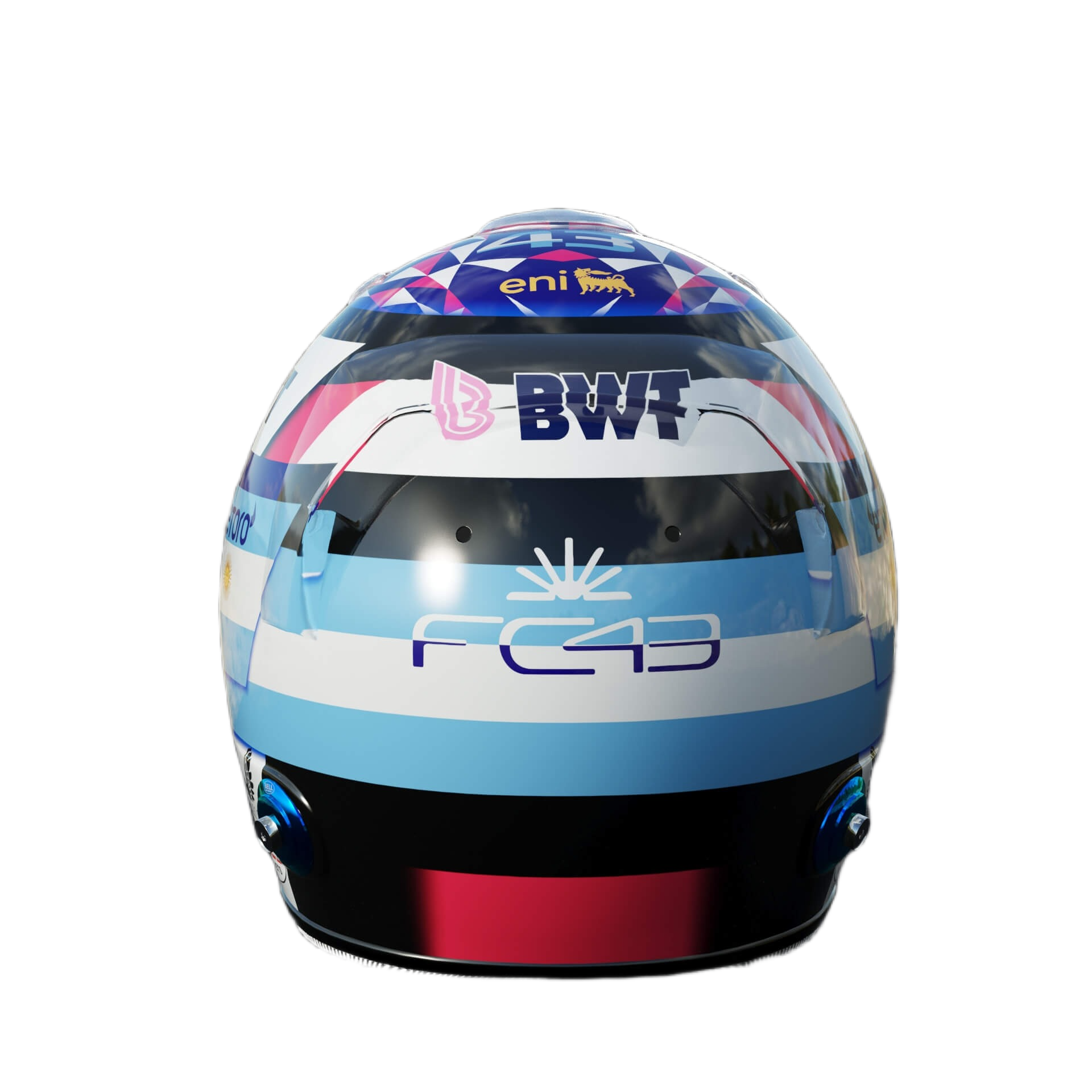 Handcrafted Franco Colapinto Inspired 2026 Racing Display Helmet – 1:1 Scale