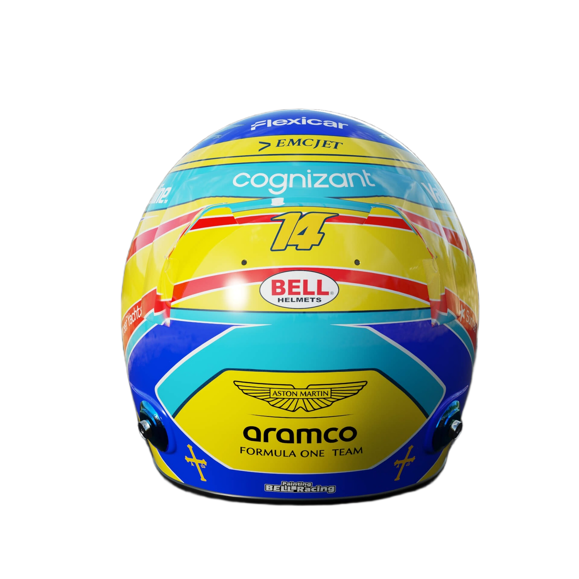 Handcrafted Fernando Alonso Inspired 2026 Racing Display Helmet – 1:1 Scale