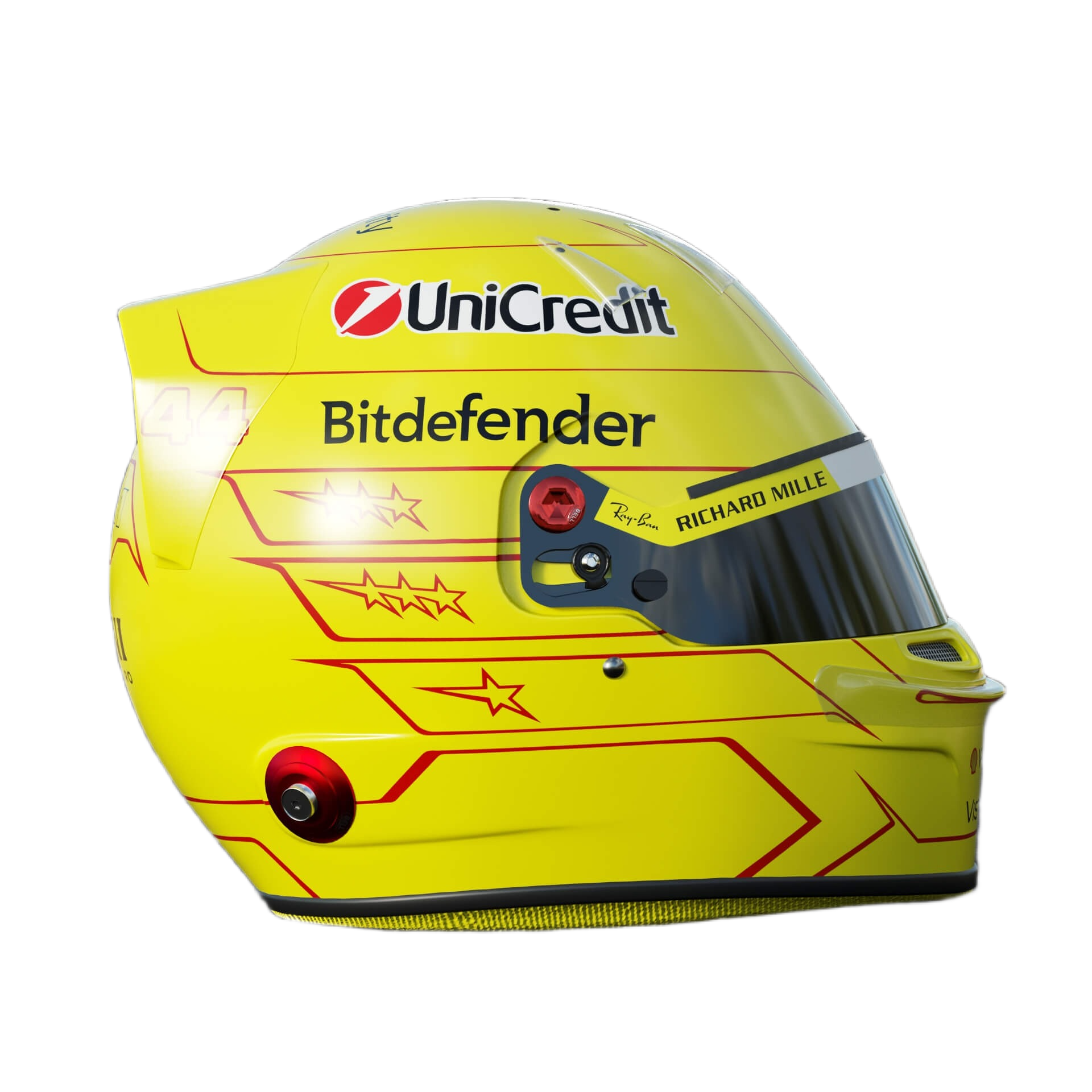 Handcrafted Lewis Hamilton Inspired 2026 Racing Display Helmet – 1:1 Scale