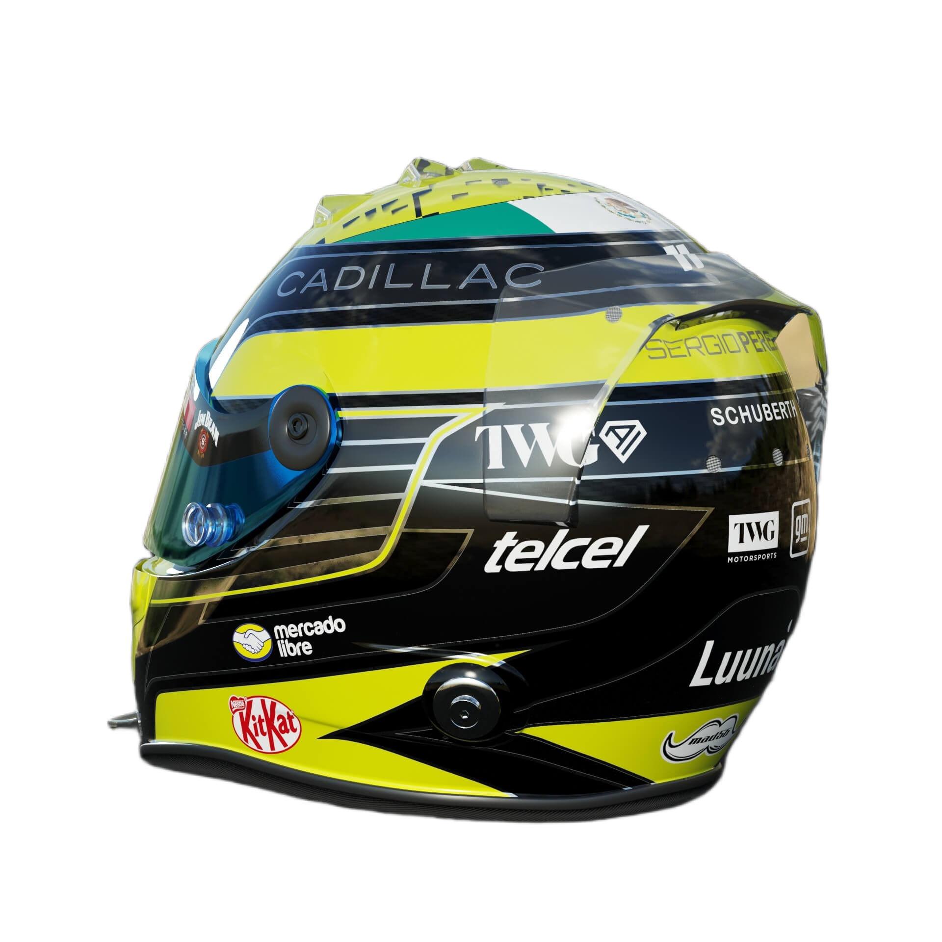 Handcrafted Sergio Perez Inspired 2026 Racing Display Helmet – 1:1 Scale