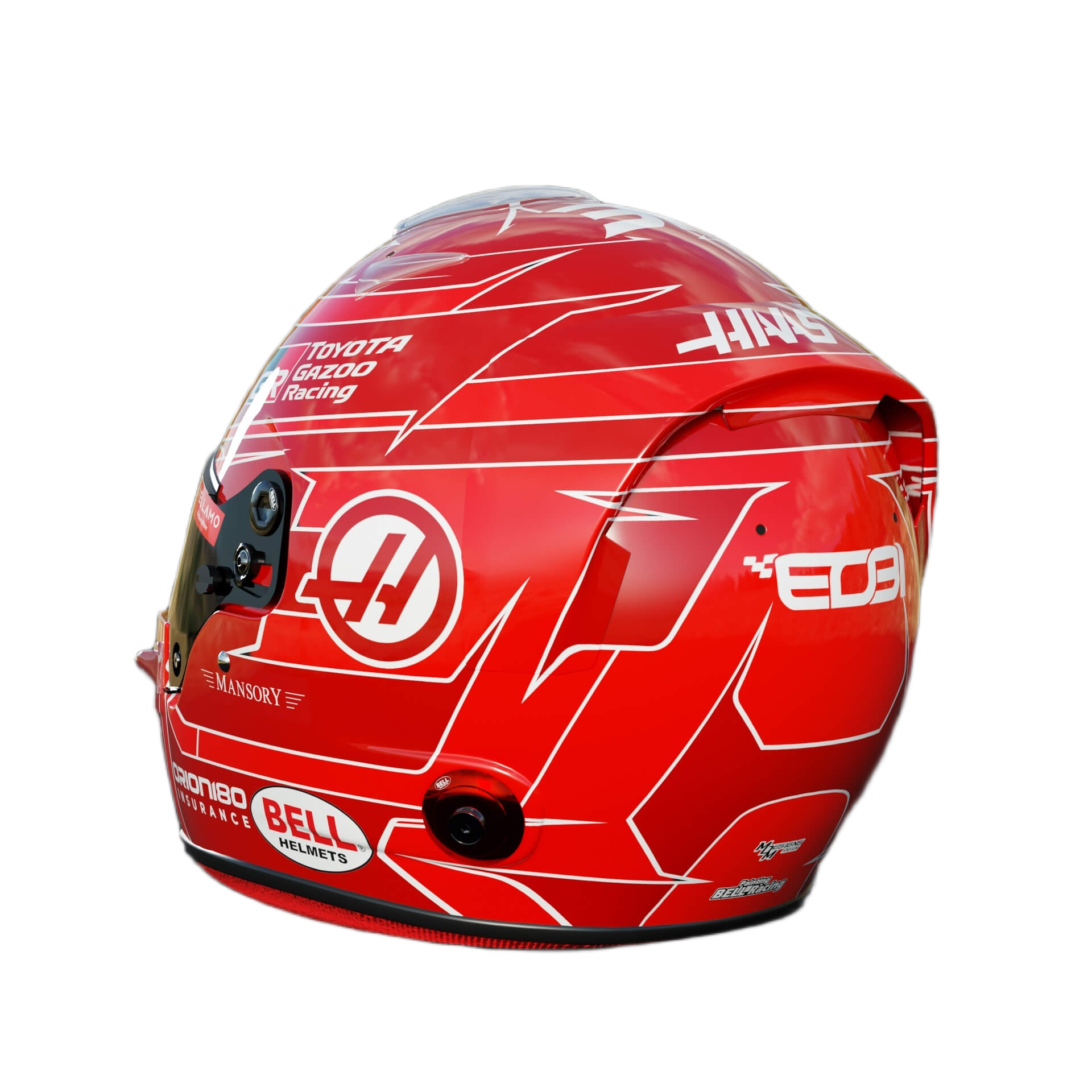 Handcrafted Esteban Ocon Inspired 2026 Racing Display Helmet – 1:1 Scale