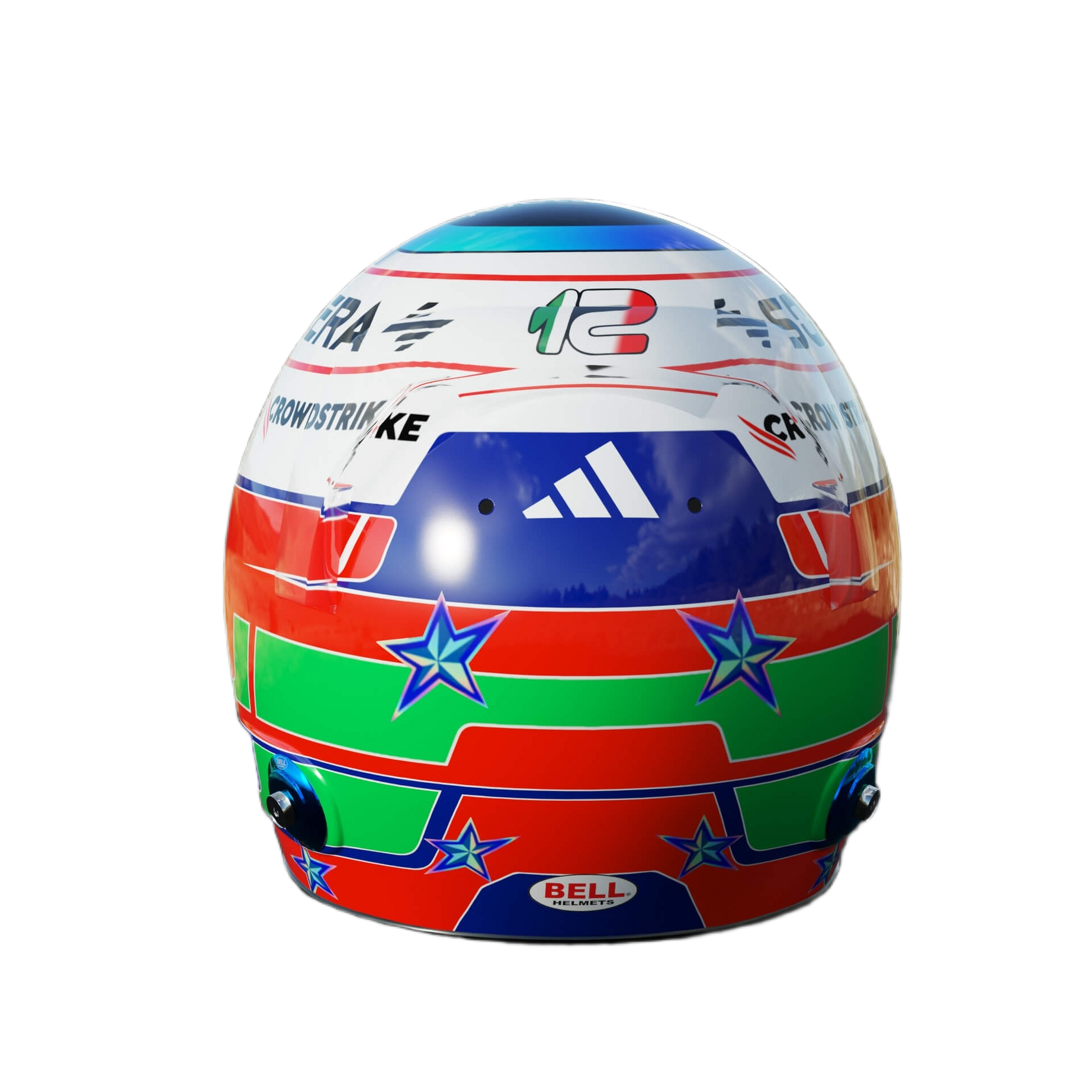 Handcrafted Kimi Antonelli Inspired 2026 Racing Display Helmet – 1:1 Scale