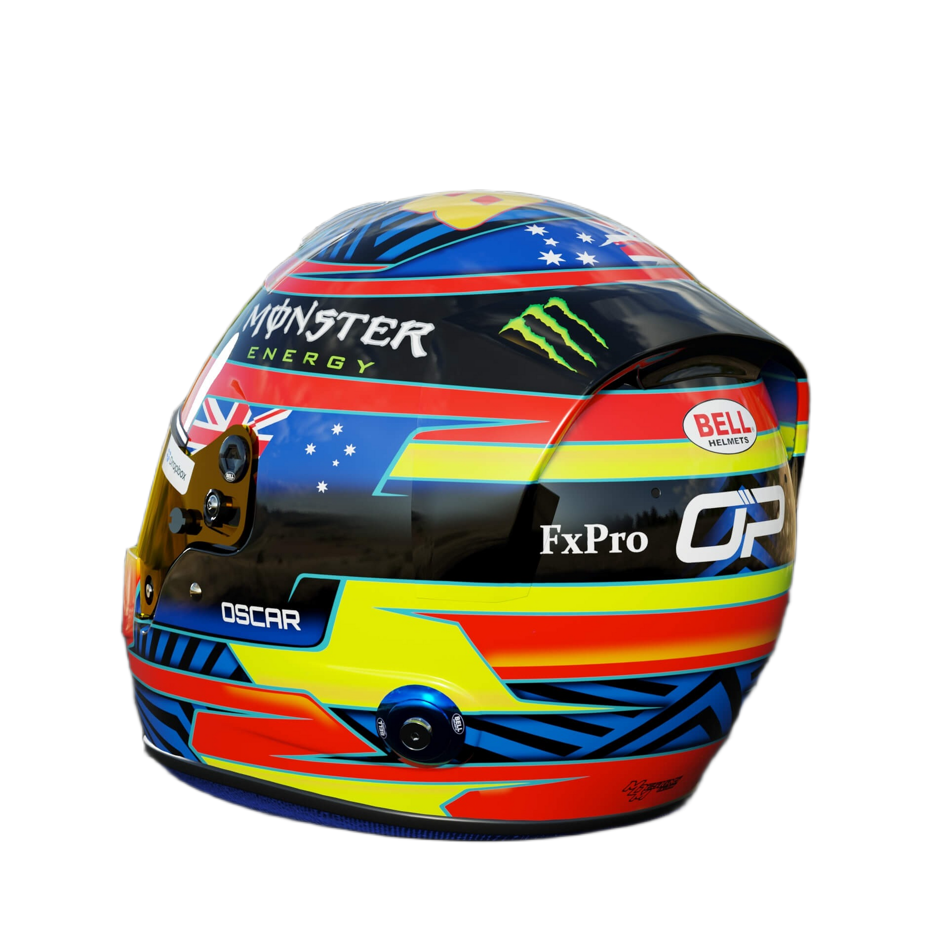 Handcrafted Oscar Piastri Inspired 2026 Racing Display Helmet – 1:1 Scale