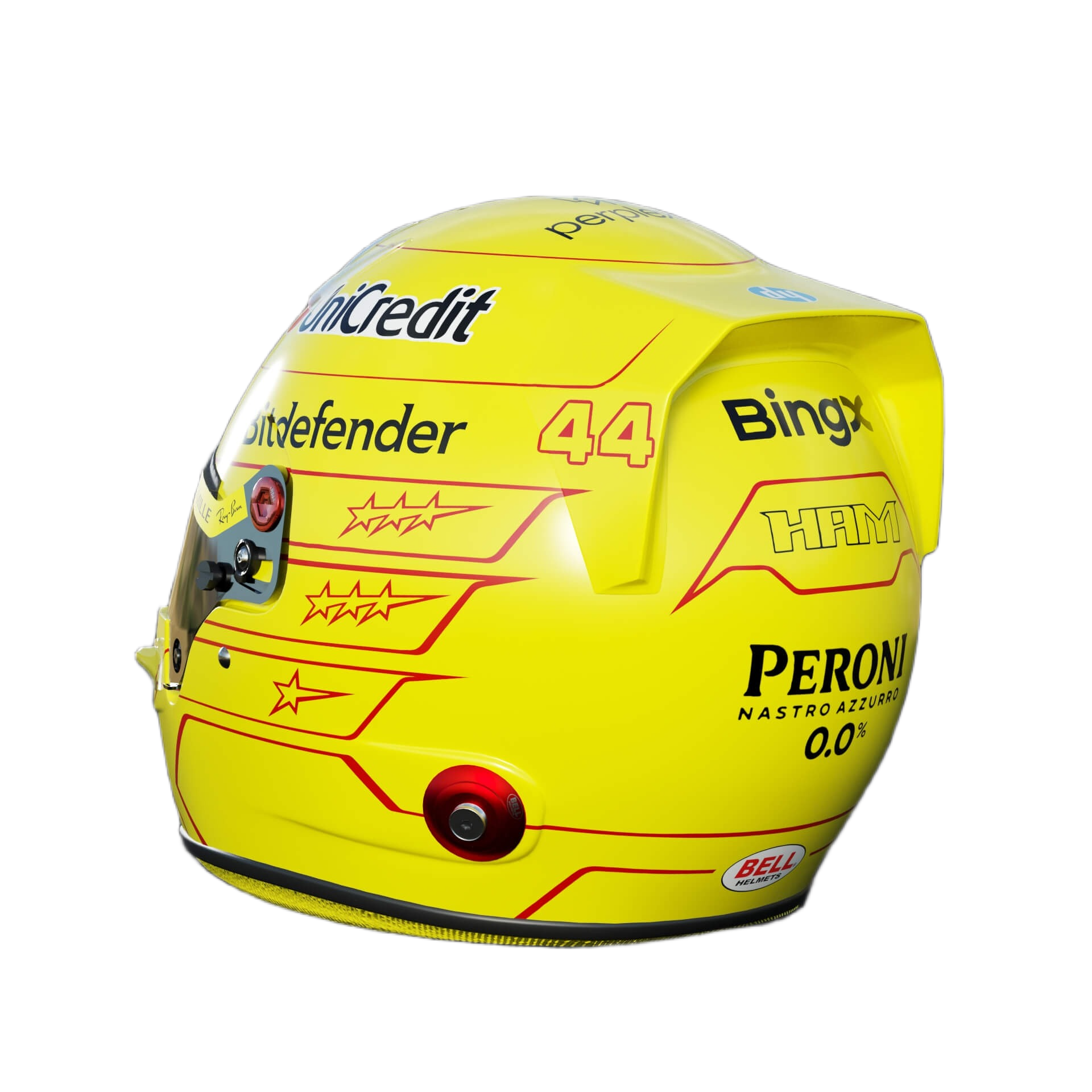 Handcrafted Lewis Hamilton Inspired 2026 Racing Display Helmet – 1:1 Scale
