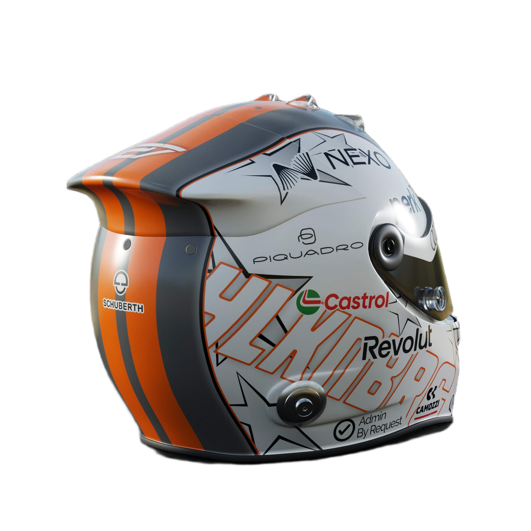 Handcrafted Nico Hulkenberg Inspired 2026 Racing Display Helmet – 1:1 Scale
