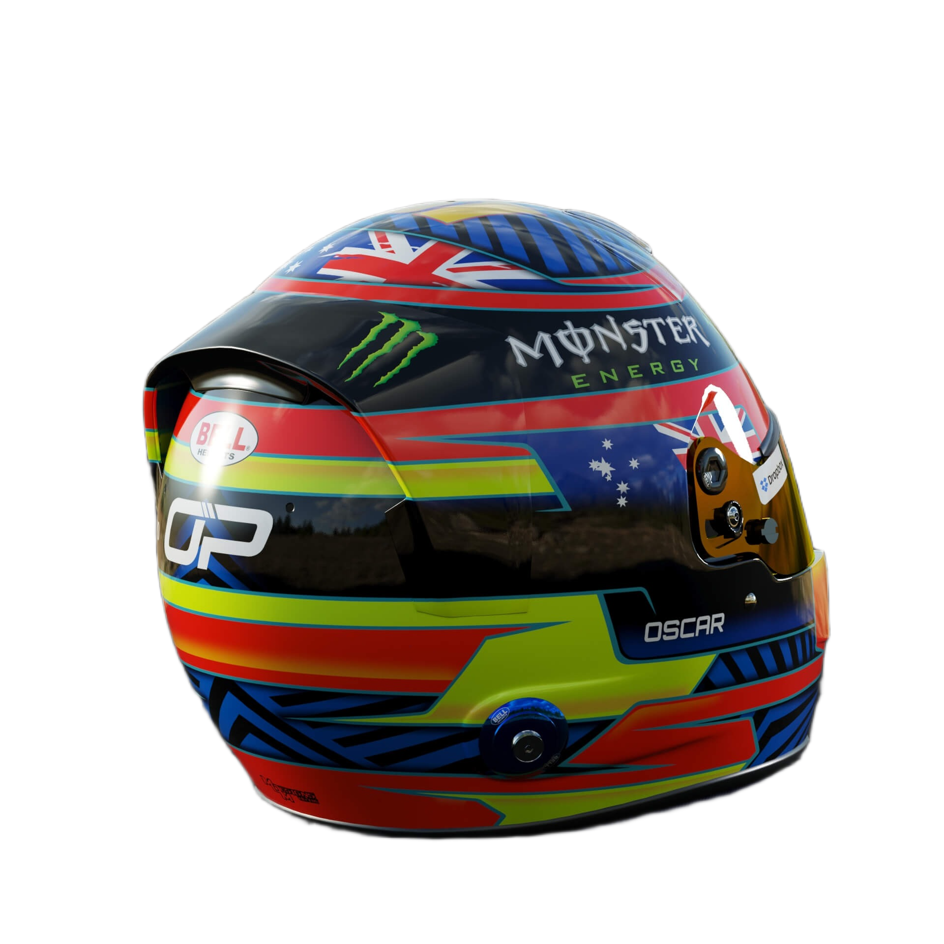 Handcrafted Oscar Piastri Inspired 2026 Racing Display Helmet – 1:1 Scale