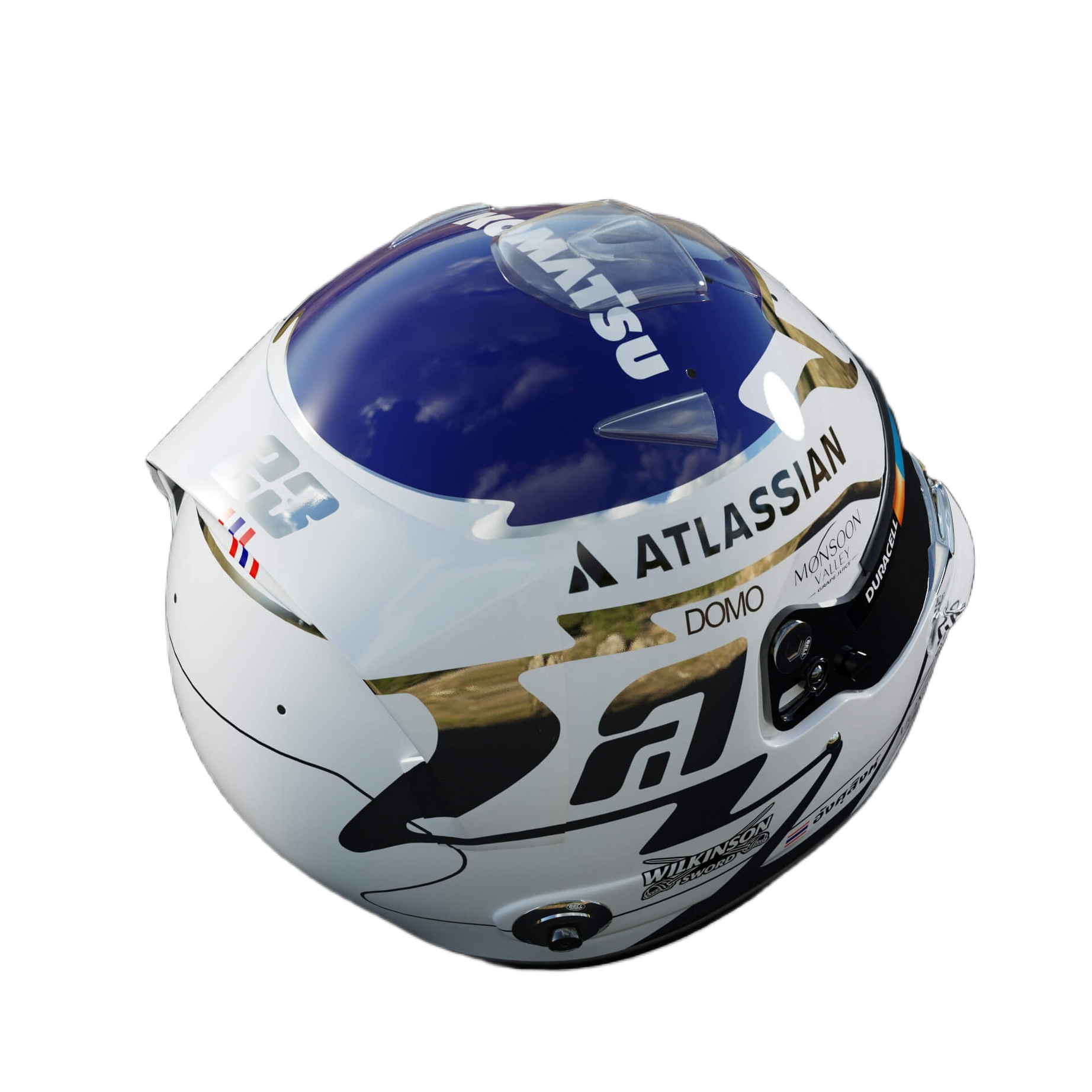Handcrafted Alexander Albon Inspired 2026 Racing Display Helmet – 1:1 Scale