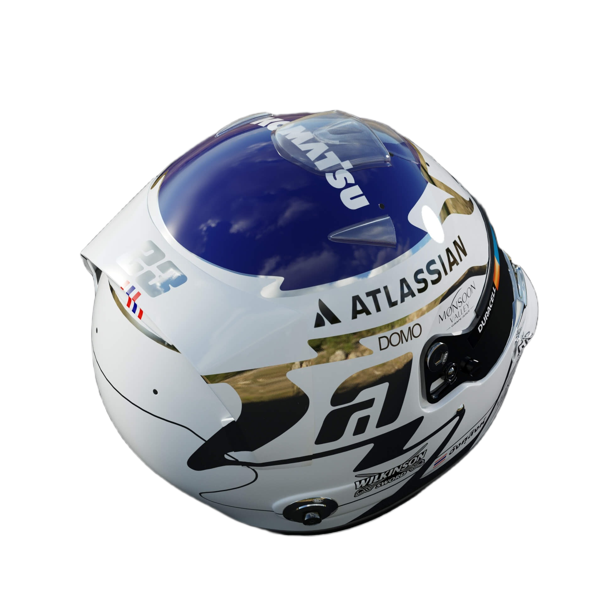 Handcrafted Alexander Albon Inspired 2026 Racing Display Helmet – 1:1 Scale