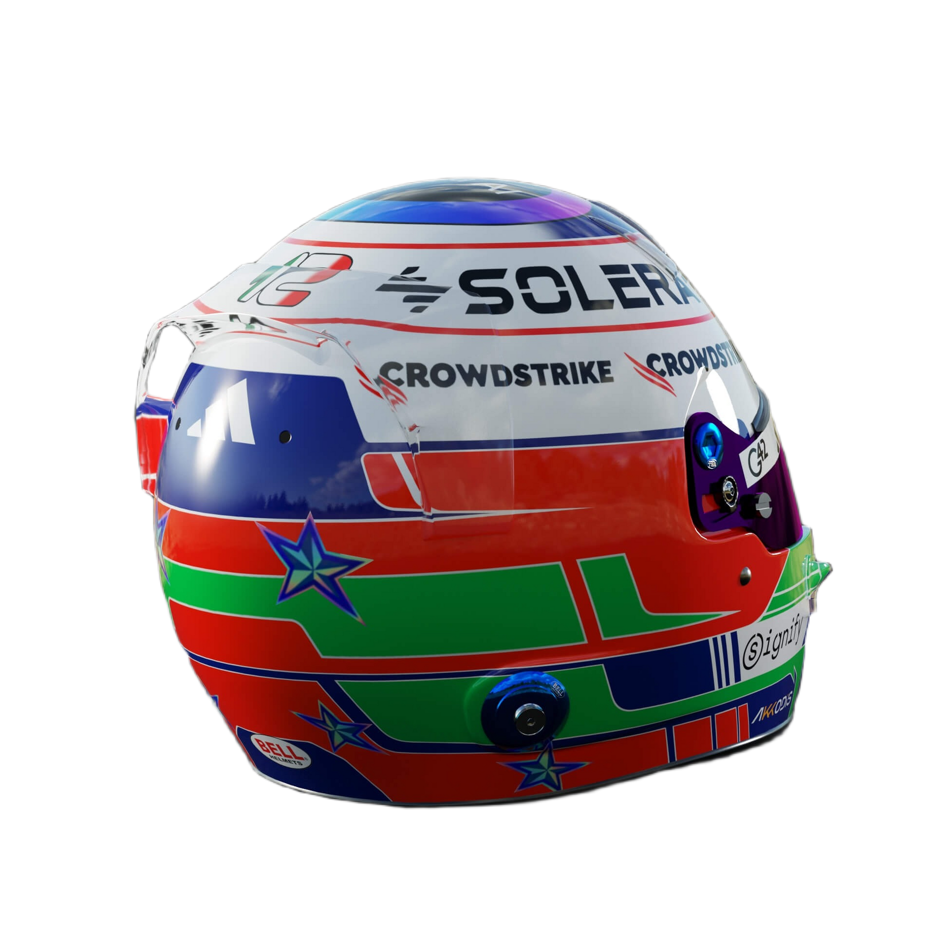Handcrafted Kimi Antonelli Inspired 2026 Racing Display Helmet – 1:1 Scale